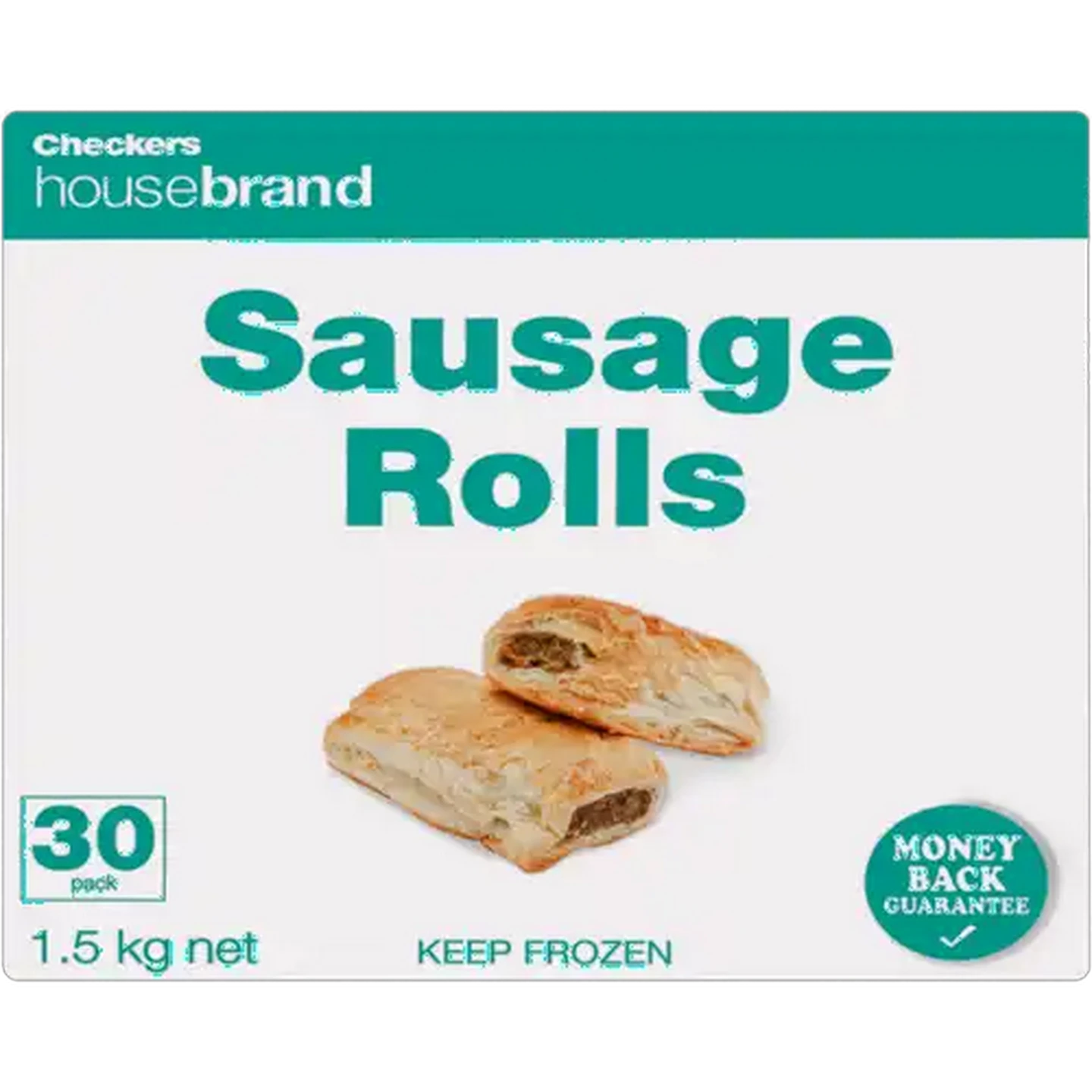 Image of Checkers Housebrand Frozen Sausage Rolls 30 Pack