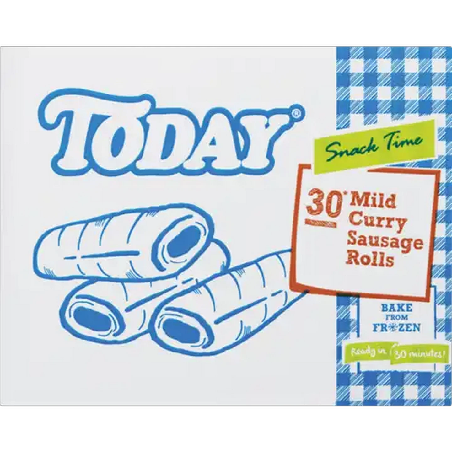 Image of Today Mild Curry Sausage Rolls 30 Pack