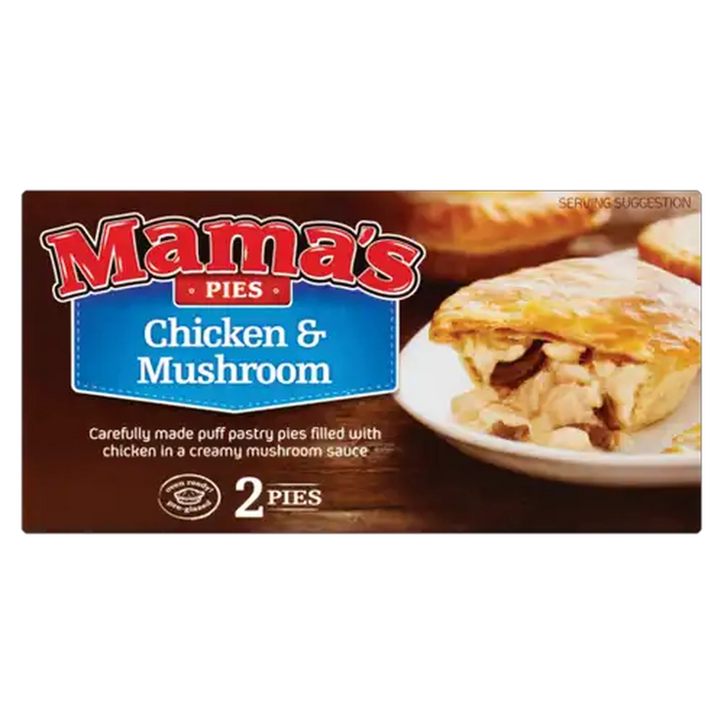 Image of Mama's Pies Frozen Chicken & Mushroom Pies 2 Pack