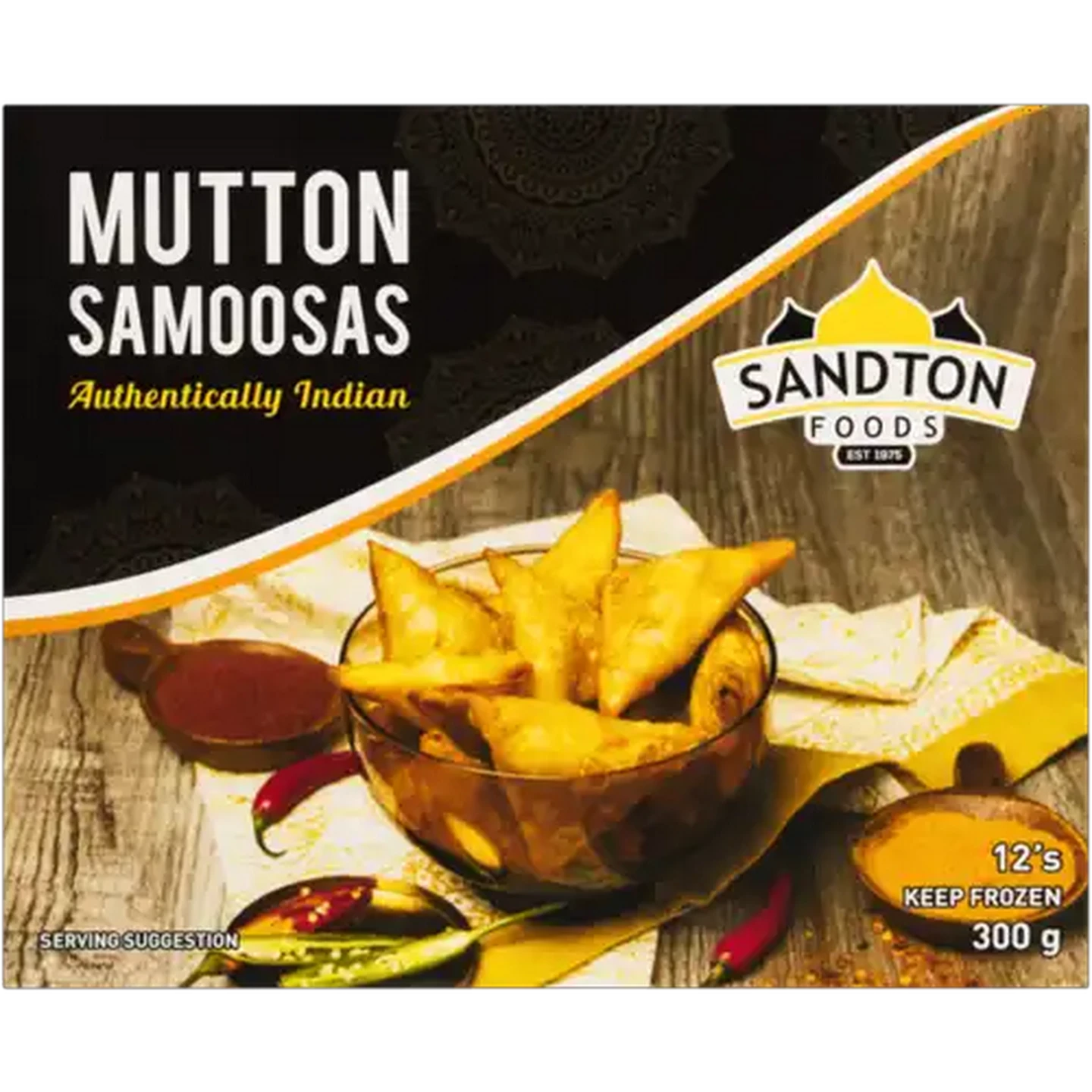 Image of Sandton Foods Frozen Mutton Samoosas 12 Pack