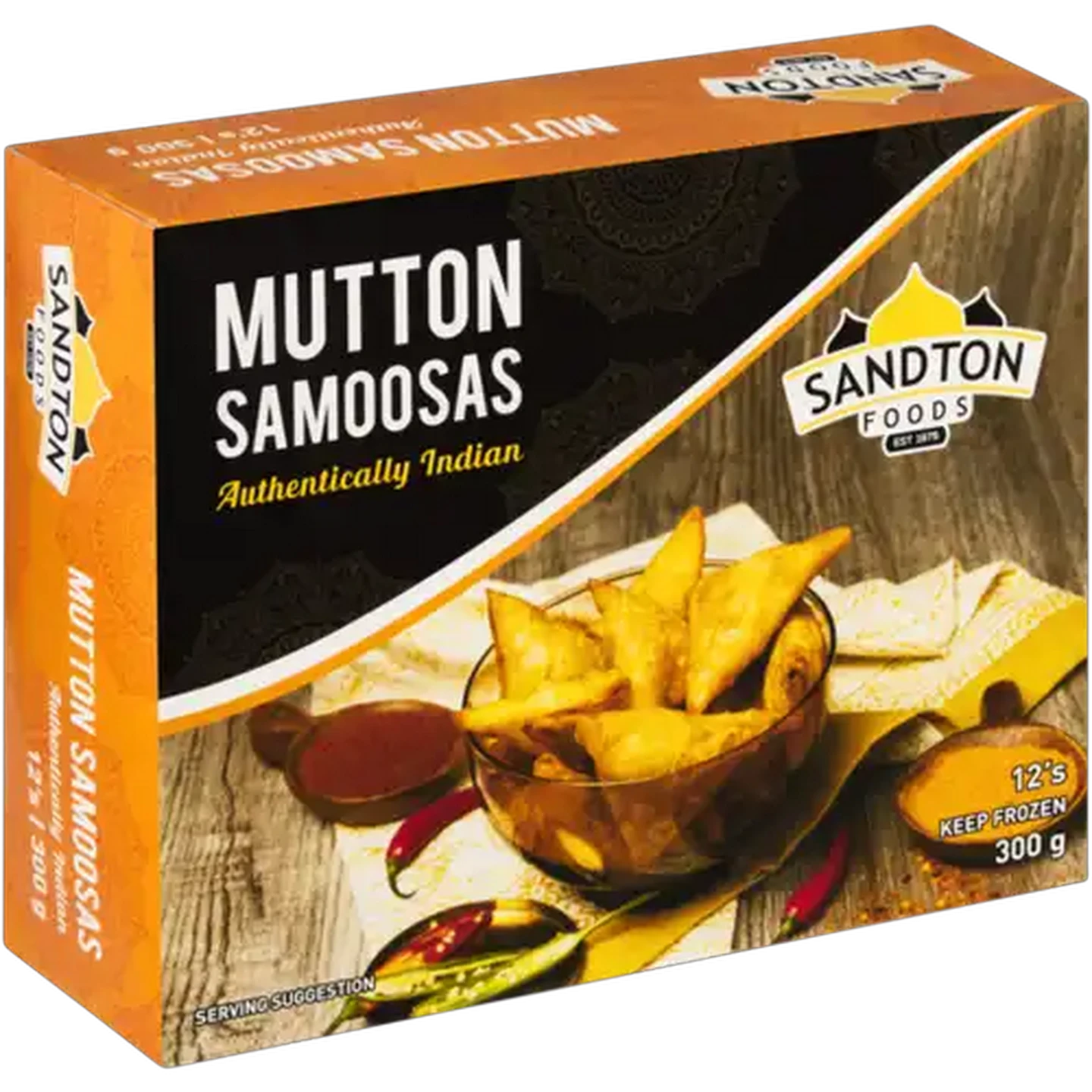 Image of Sandton Foods Frozen Mutton Samoosas 12 Pack