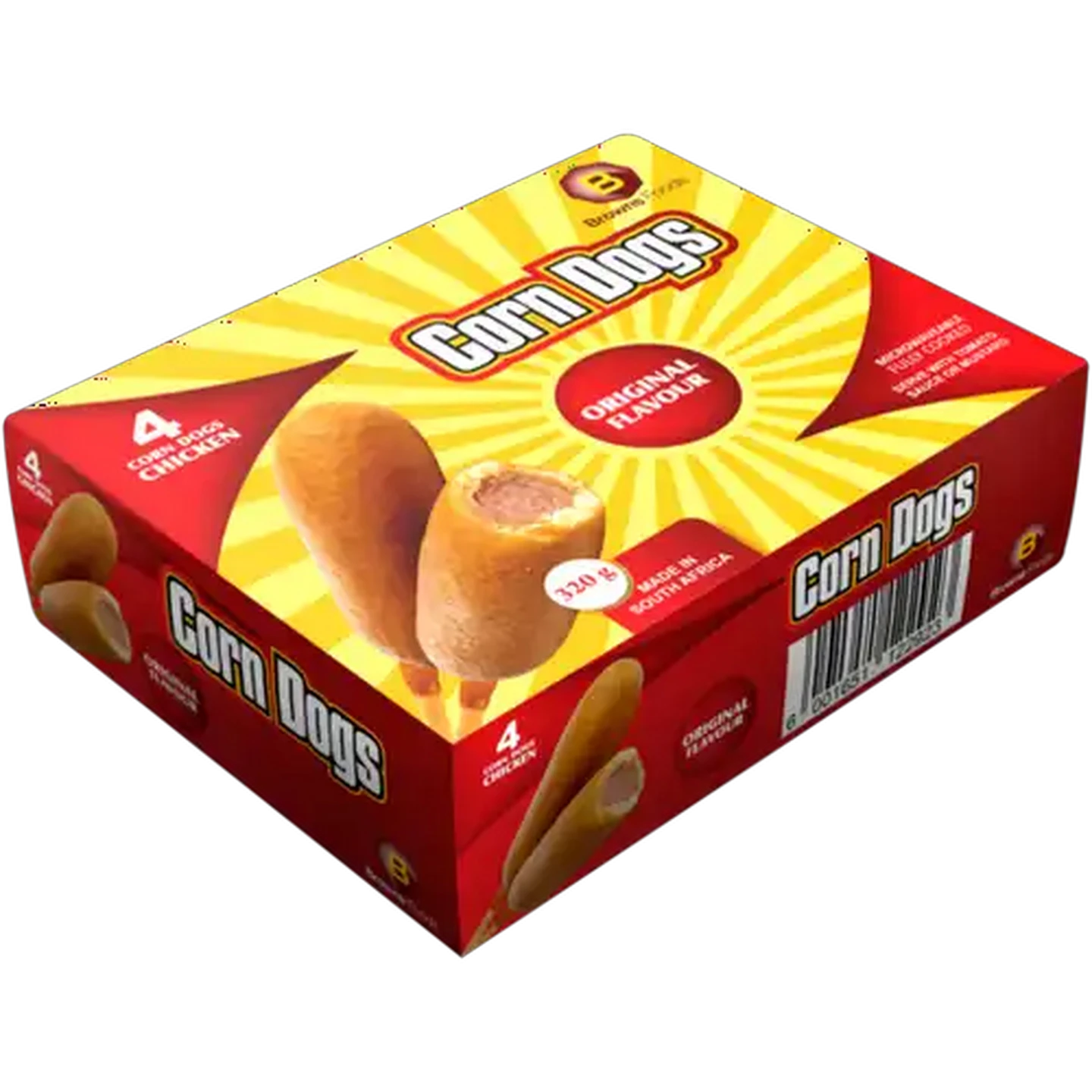 Image of Browns Foods Frozen Original Flavour Chicken Corn Dogs 4 x 80g