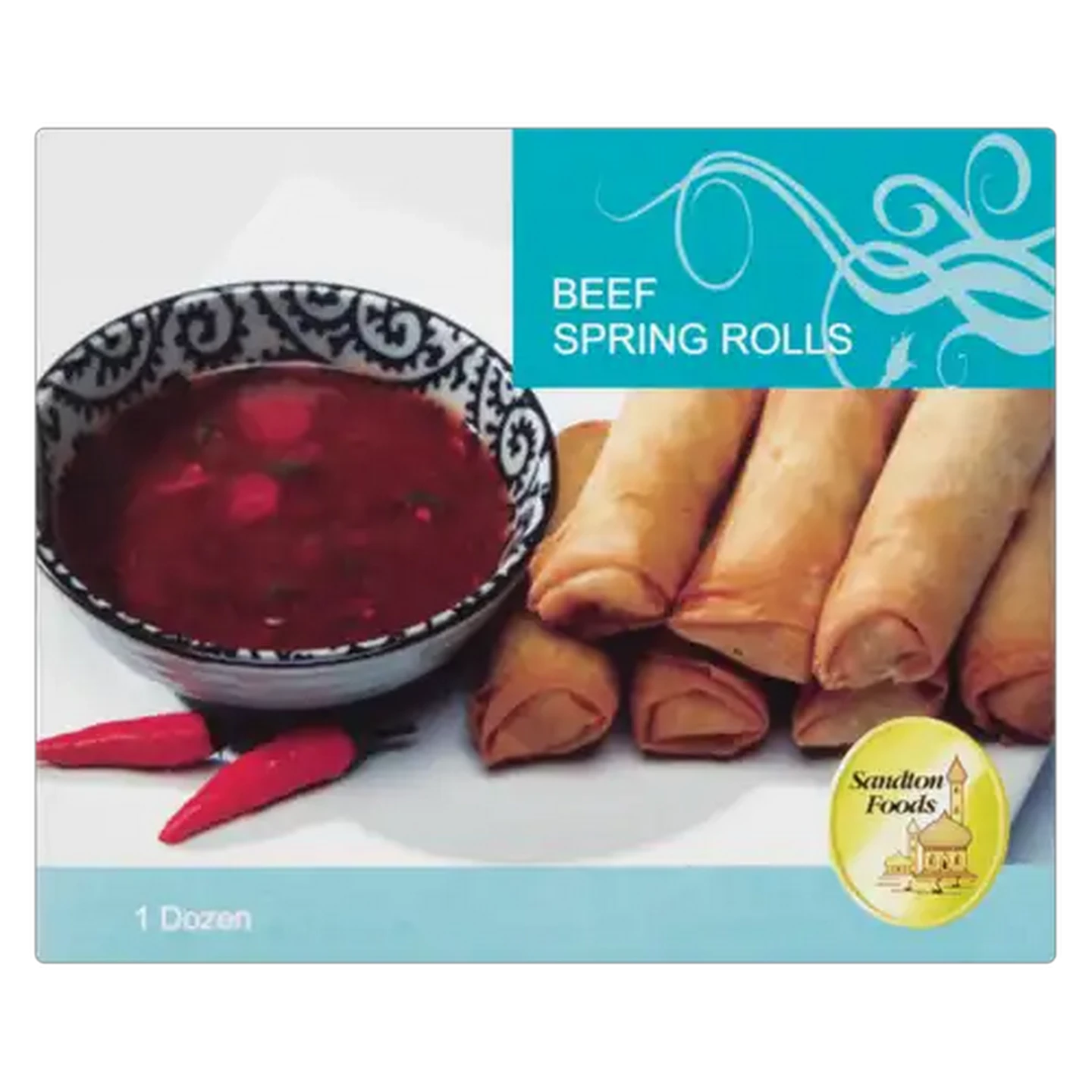 Image of Sandton Foods Frozen Beef Spring Rolls 12 Pack