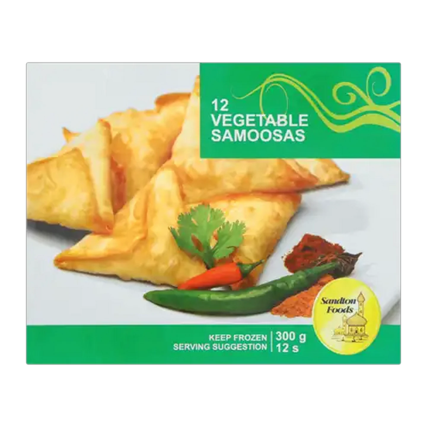 Image of Sandton Foods Frozen Vegetable Flavoured Samoosas 12 Pack
