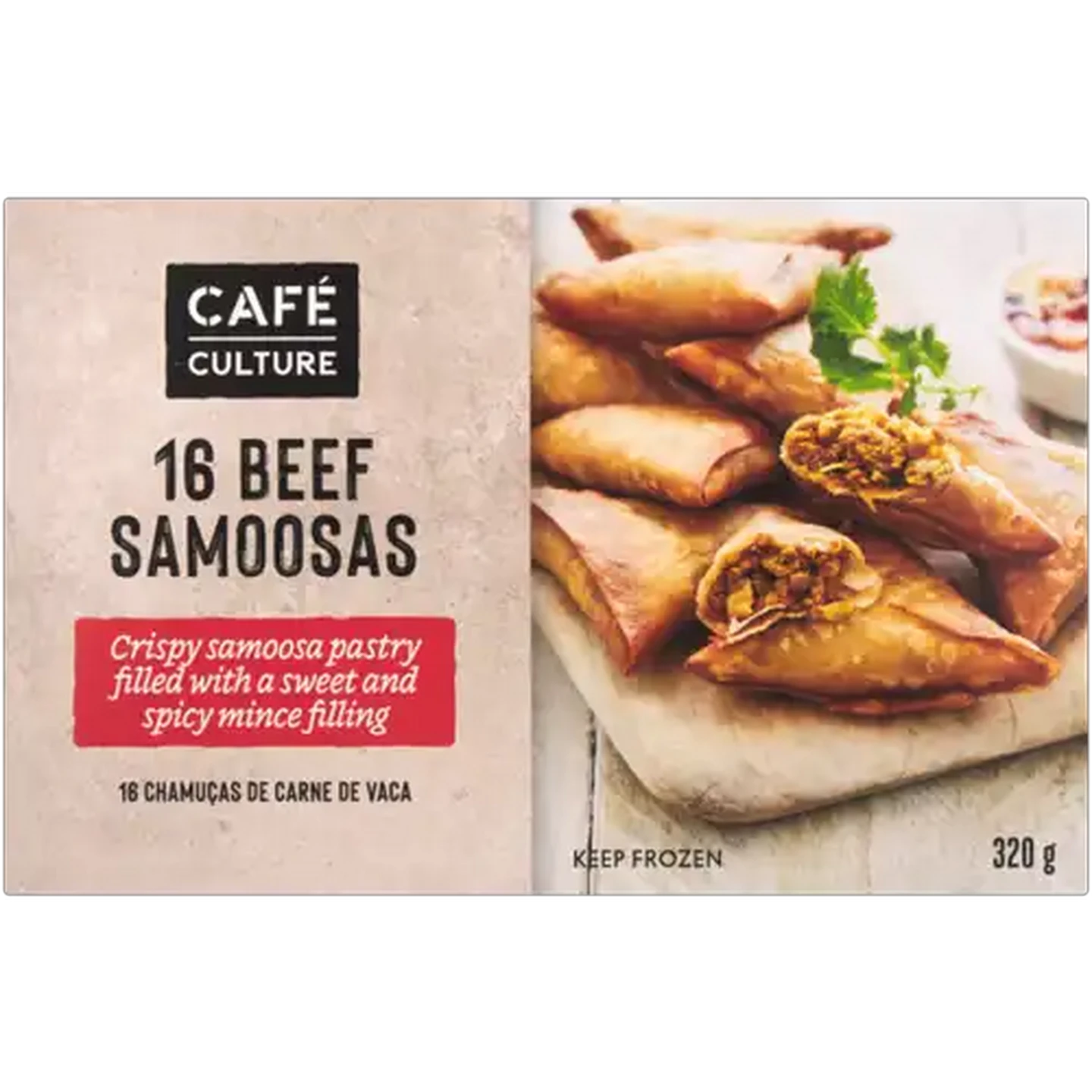 Image of Café Culture Frozen Beef Samoosas 16 Pack