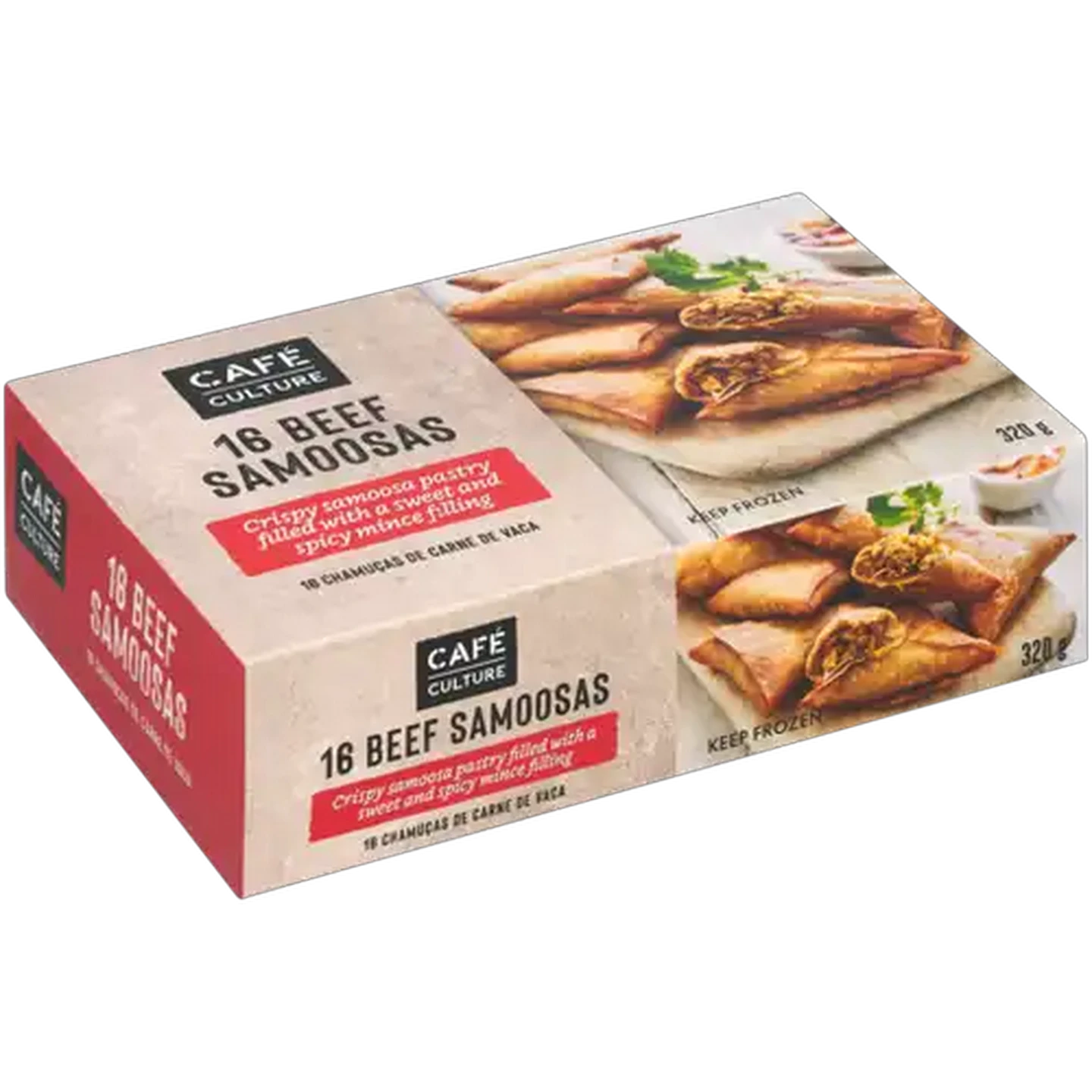 Image of Café Culture Frozen Beef Samoosas 16 Pack