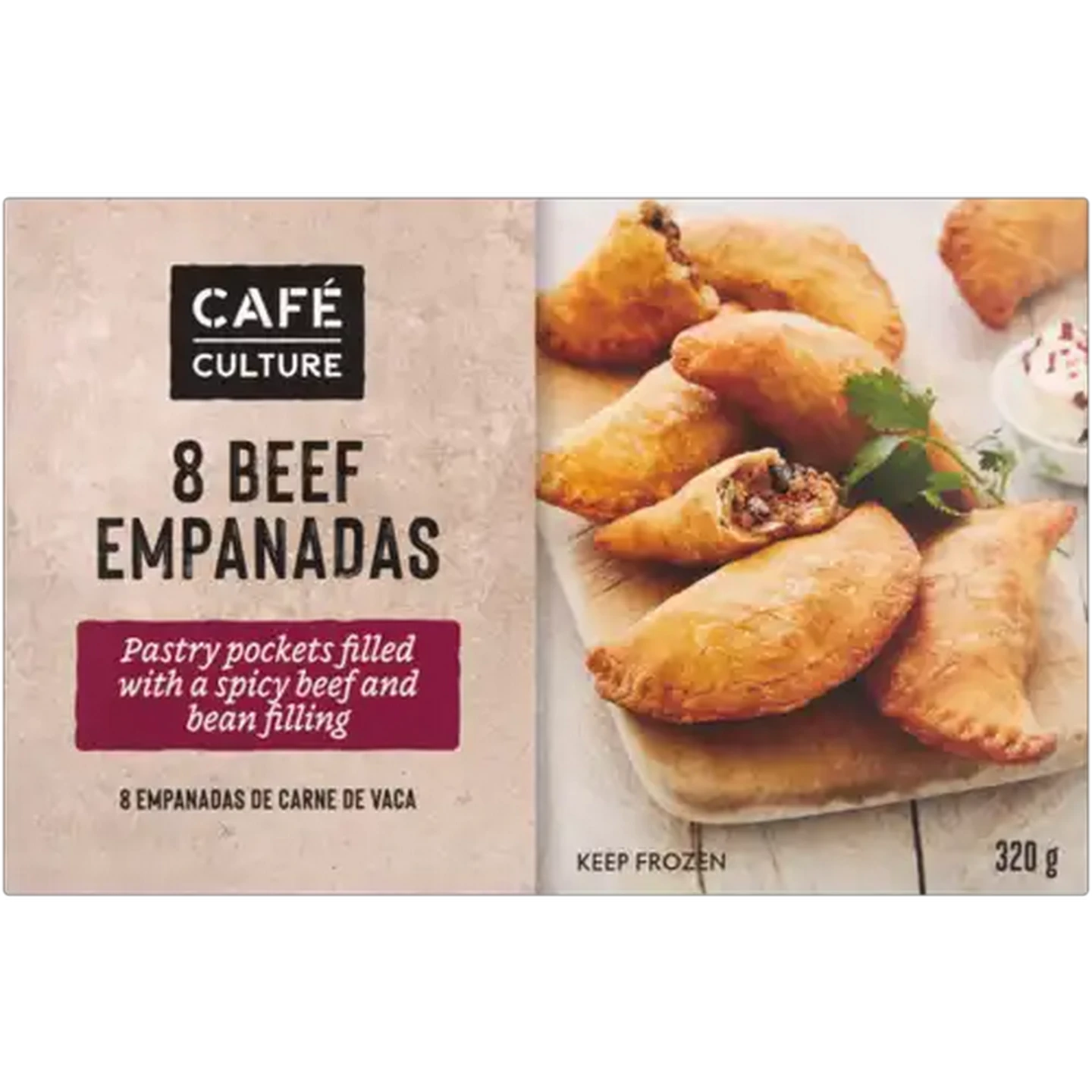 Image of Café Culture Frozen Beef Empanadas 8 Pack