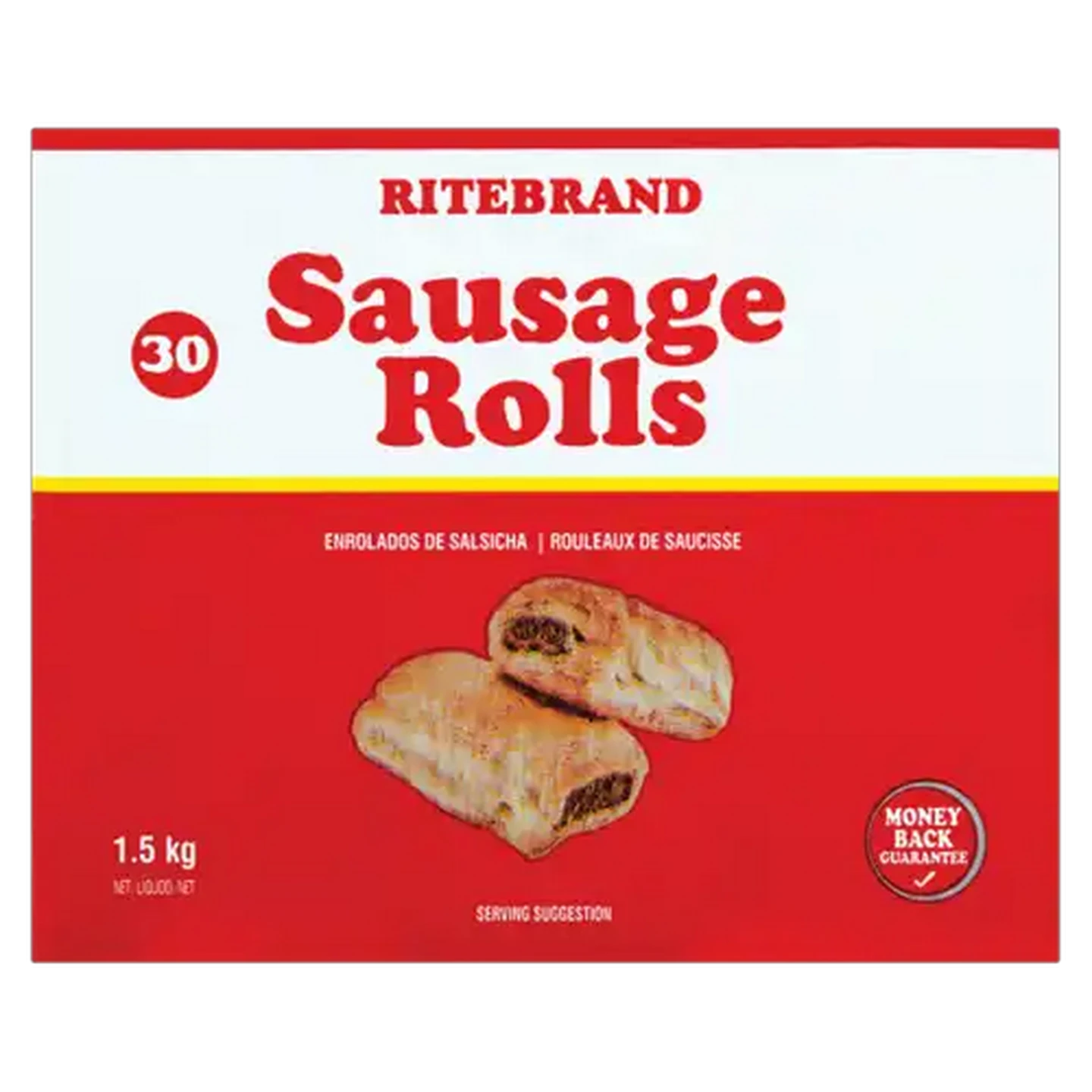Image of Ritebrand Frozen Sausage Rolls 30 Pack