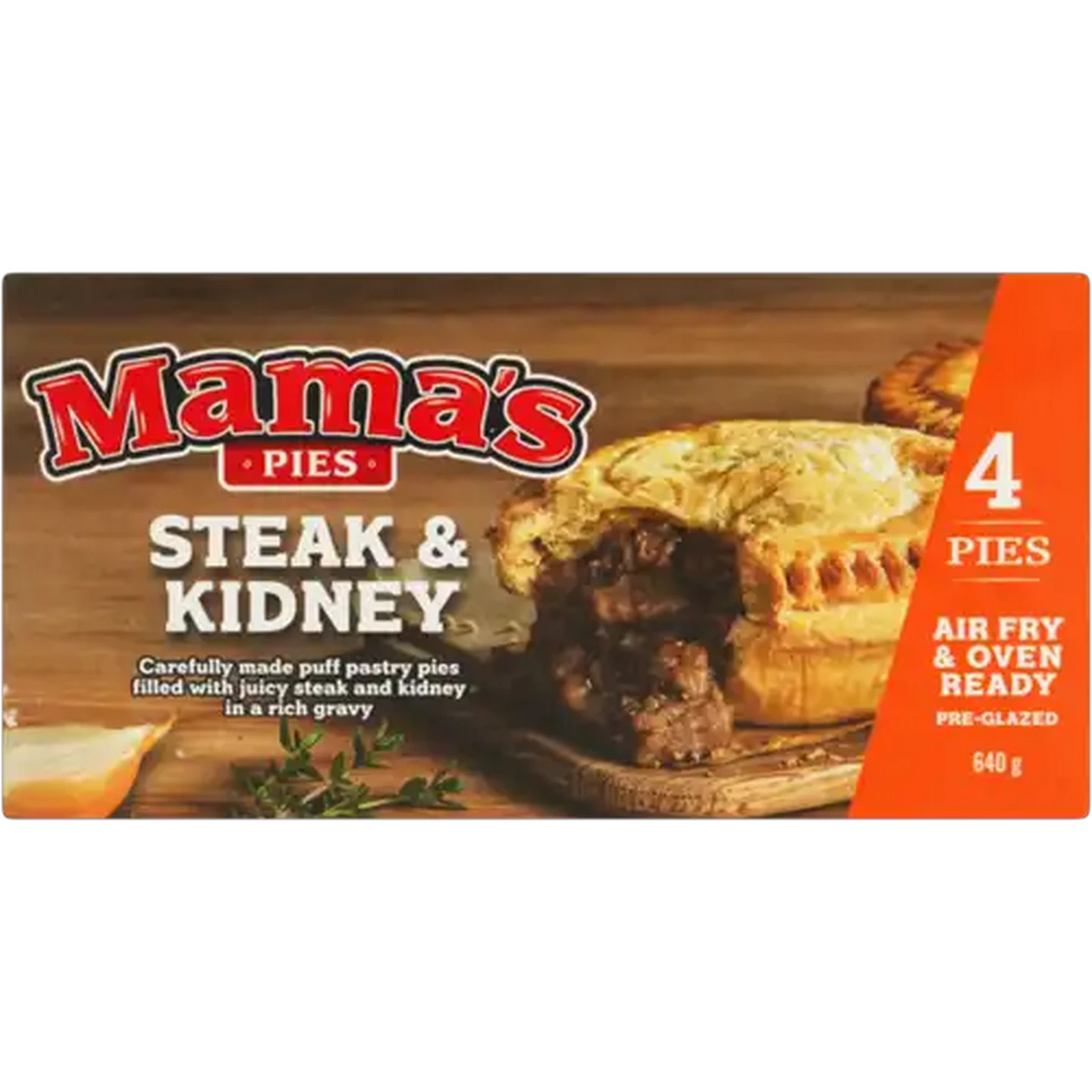 Image of Mama's Pies Frozen Steak & Kidney Pie 4-Pack