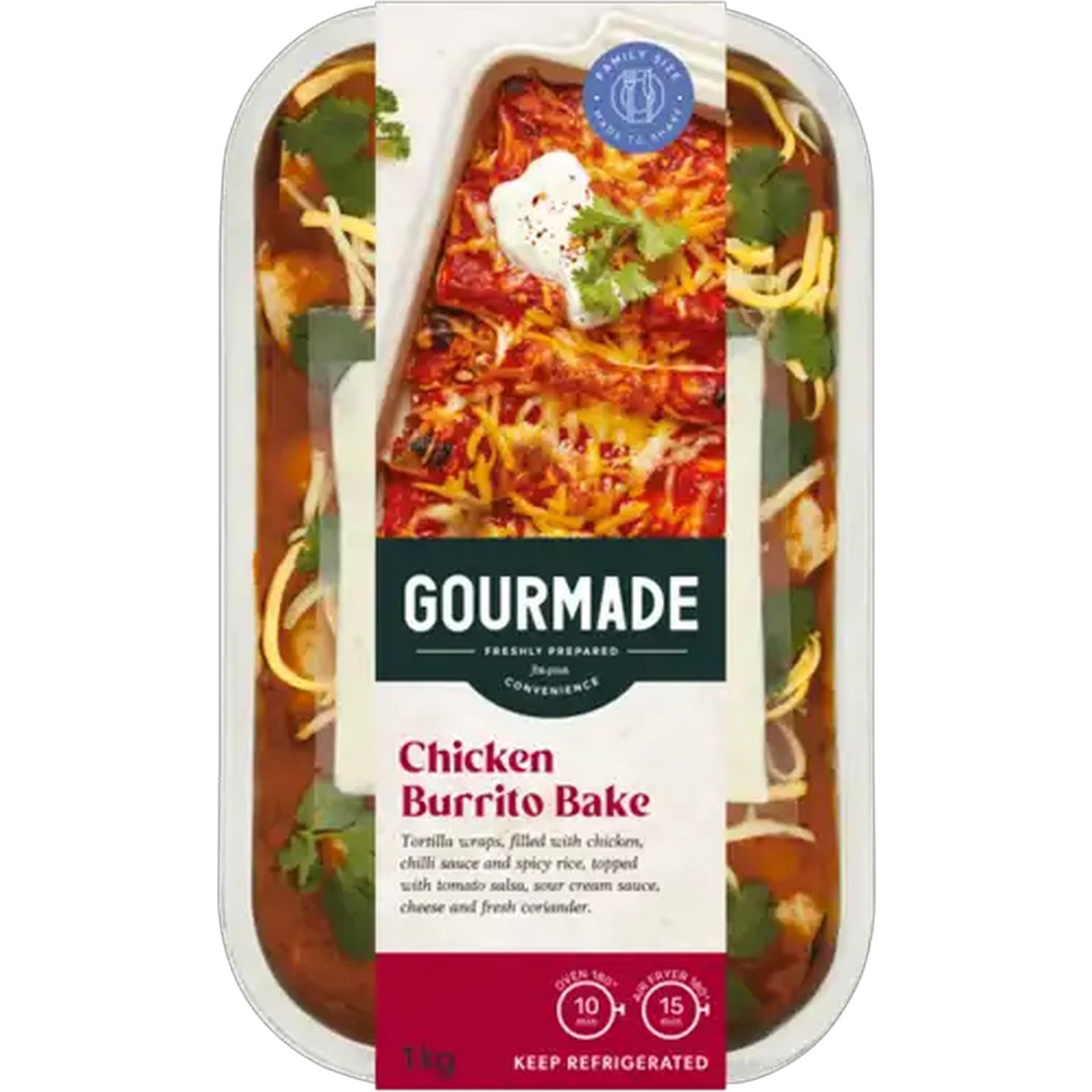 Image of Gourmade Chicken Burrito Bake 1kg