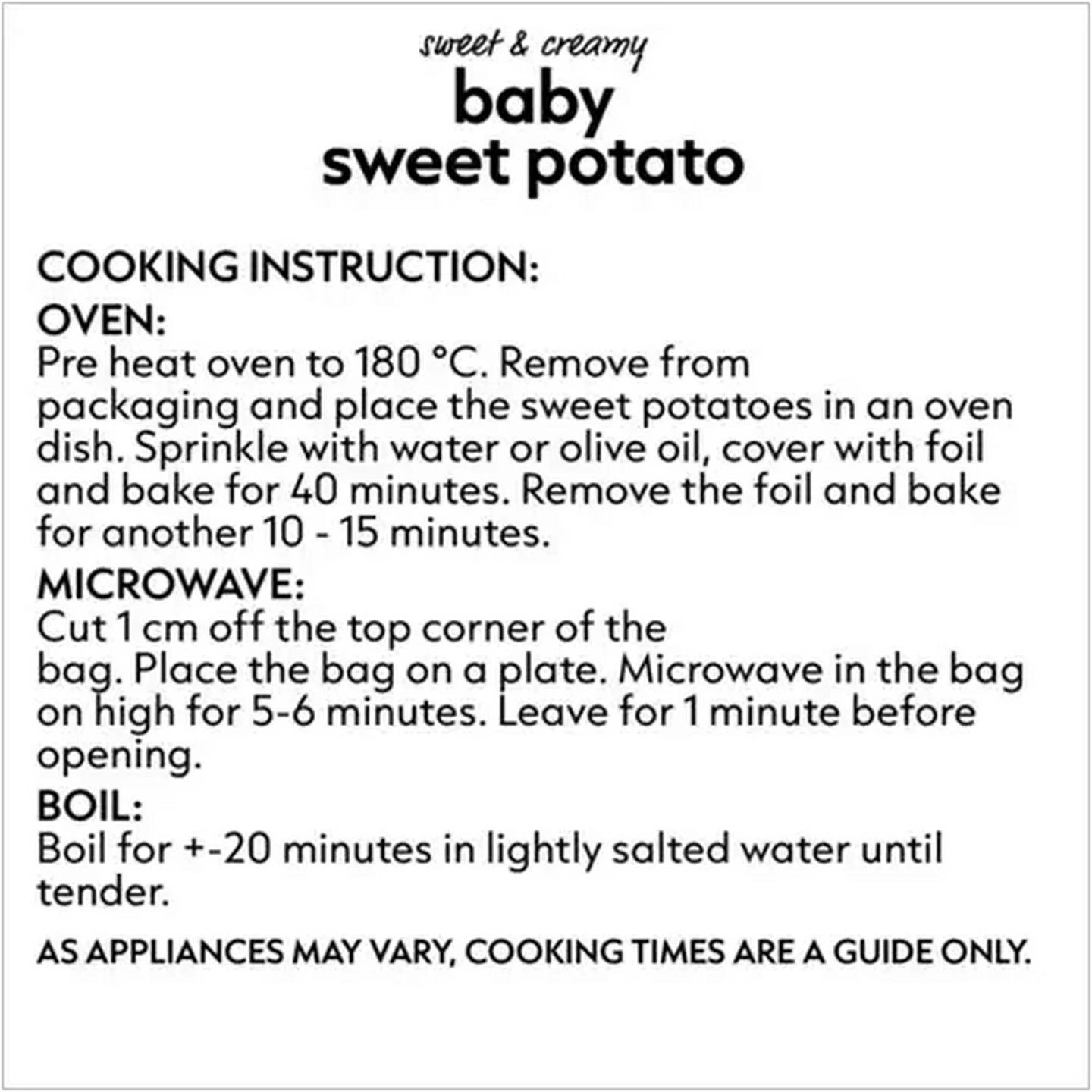 Image of Baby Sweet Potatoes 650g