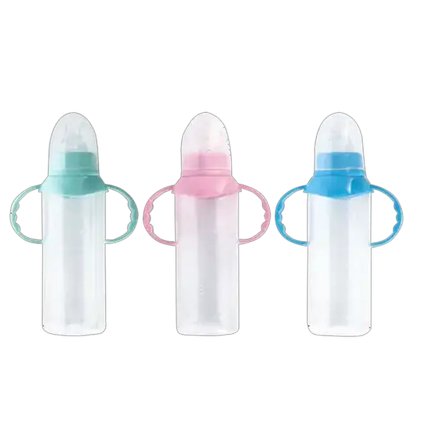 Image of Nu Ware Basic Handle Feeding Bottle 250ml (Colour May Vary)