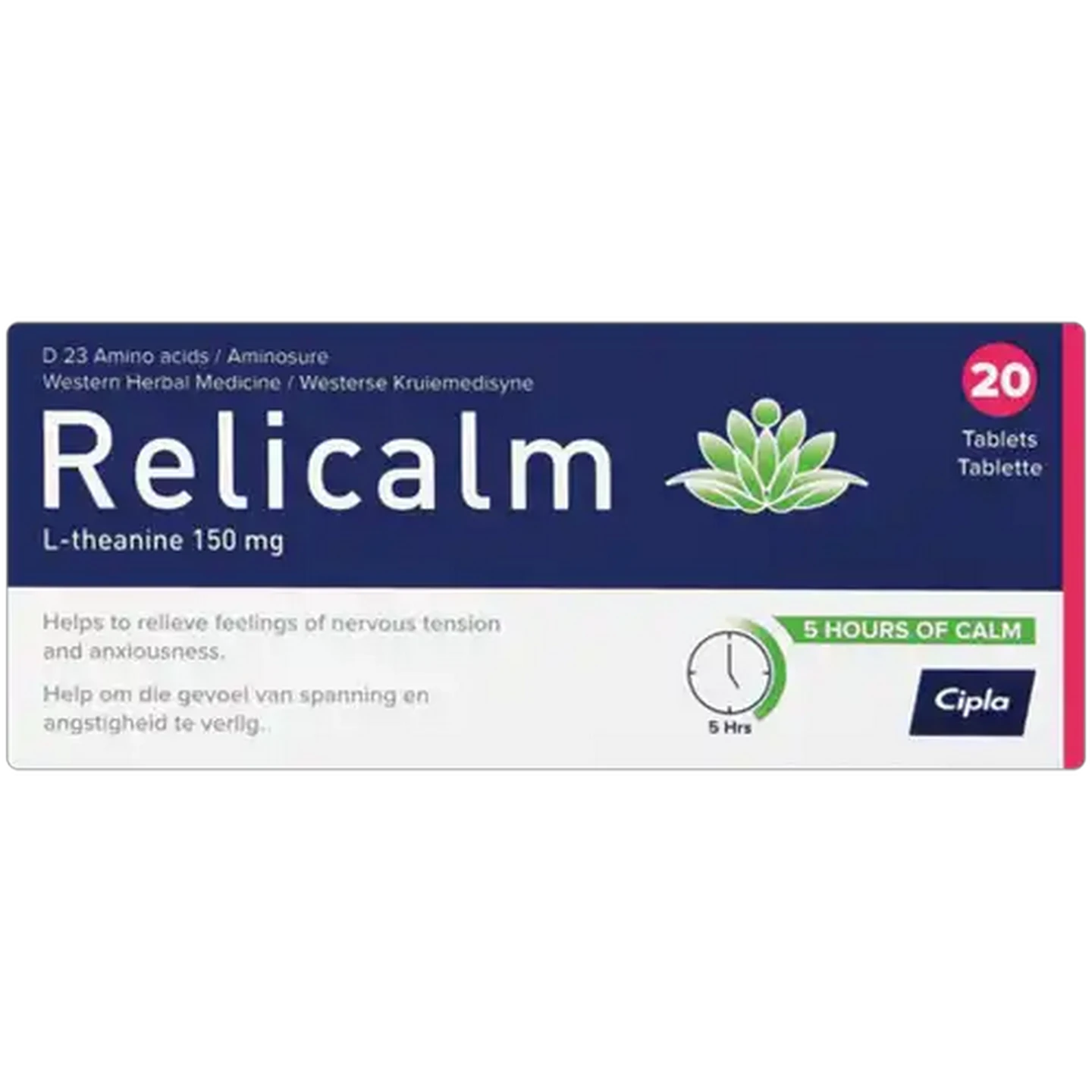 Image of Relicalm Calming Tablets 20 Pack