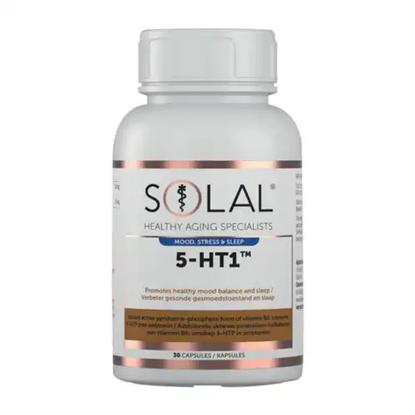 Image of Solal Mood Stress & Sleep 5-HT1 Capsules 30 Pack