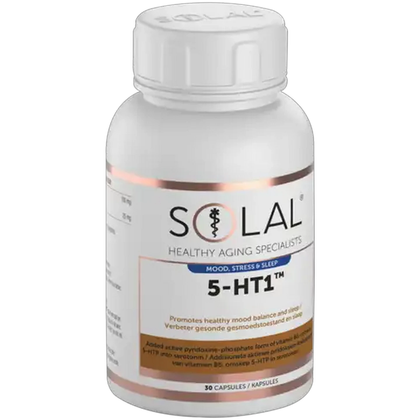 Image of Solal Mood Stress & Sleep 5-HT1 Capsules 30 Pack