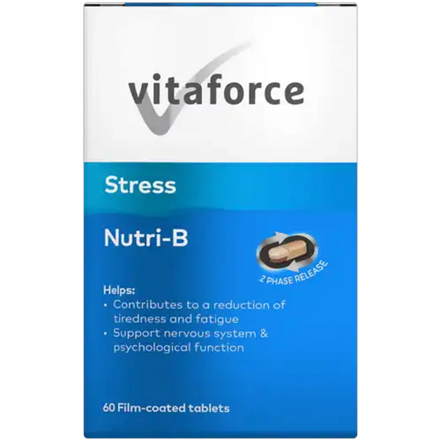 Image of Vitaforce Stress Nutri-B Film-Coated Tablets 60 Pack