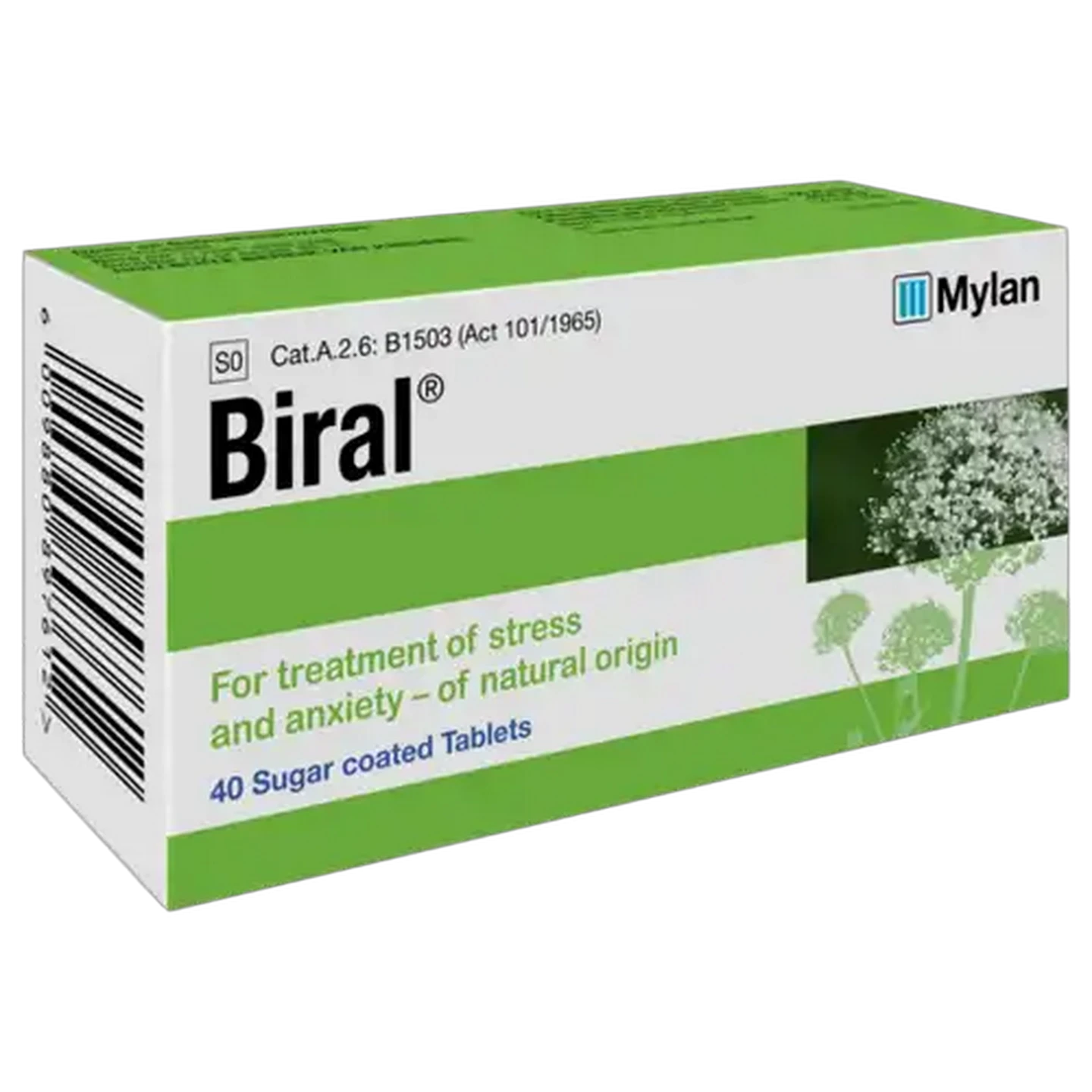 Image of Biral Stress and Anxiety Treatment Tablets 40 Pack