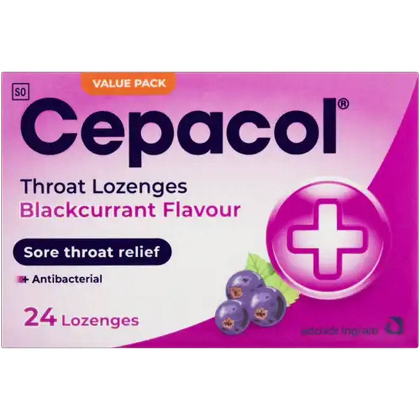 Image of Cepacol Blackcurrant Flavour Throat Lozenges 24 Pack