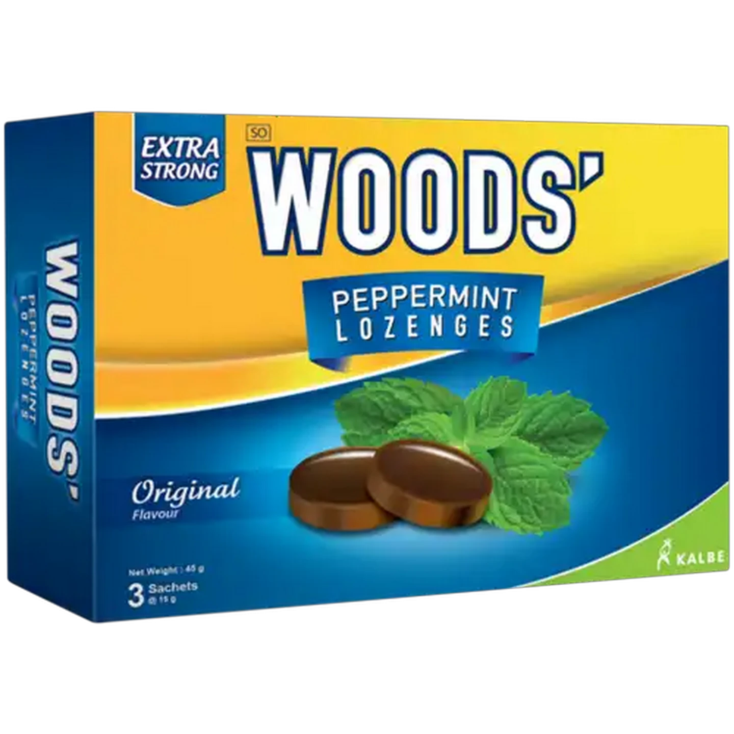 Image of Woods' Original Flavour Peppermint Lozenges 3 x 15g