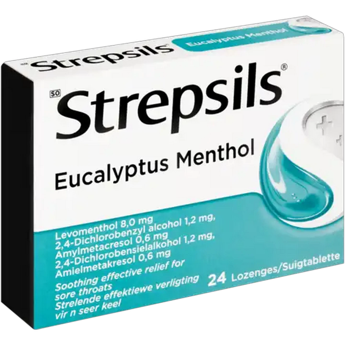 Image of Strepsils Eucalyptus Menthol Throat Lozenges 24 Pack