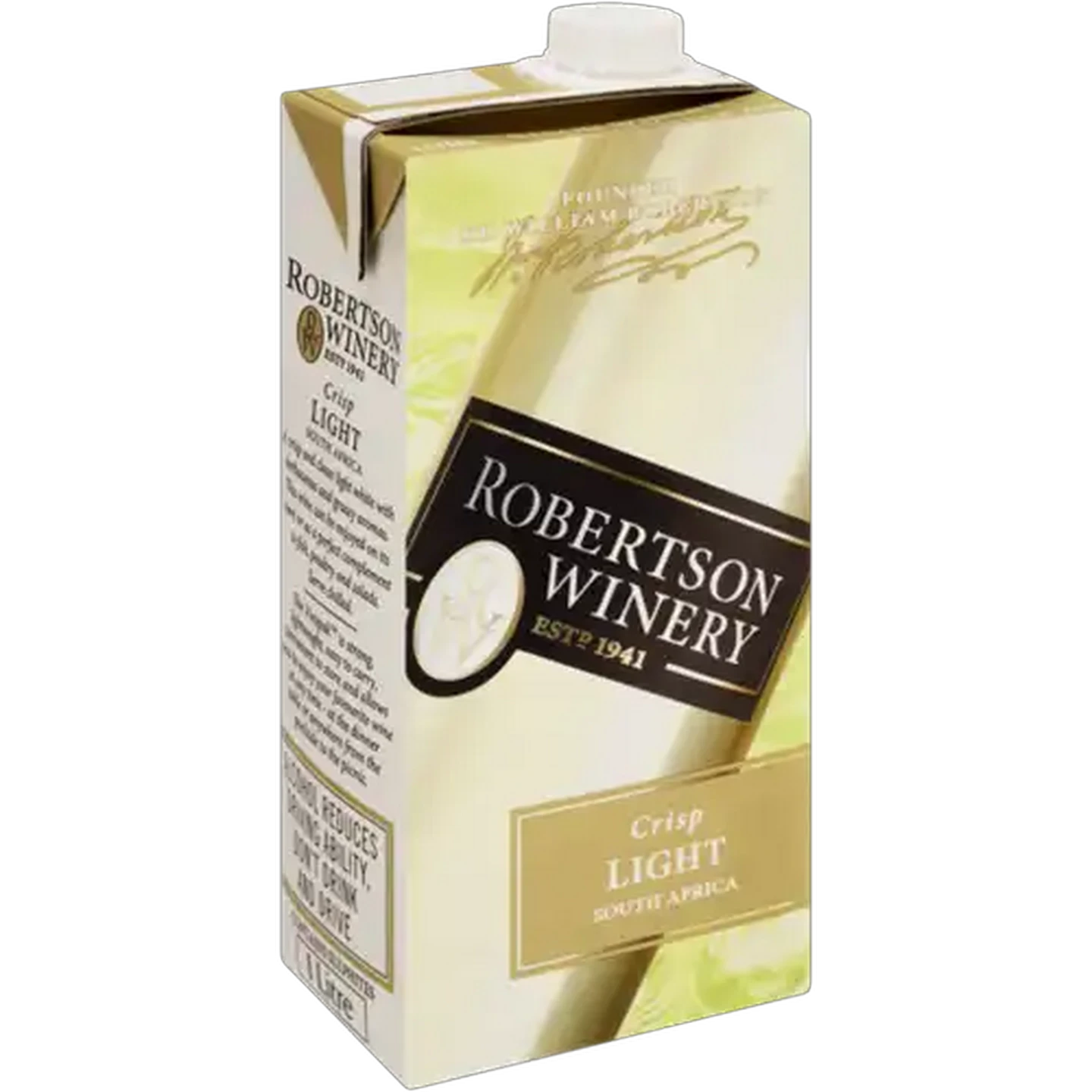 Image of Robertson Winery Extra Light Crisp White Wine Box 1L
