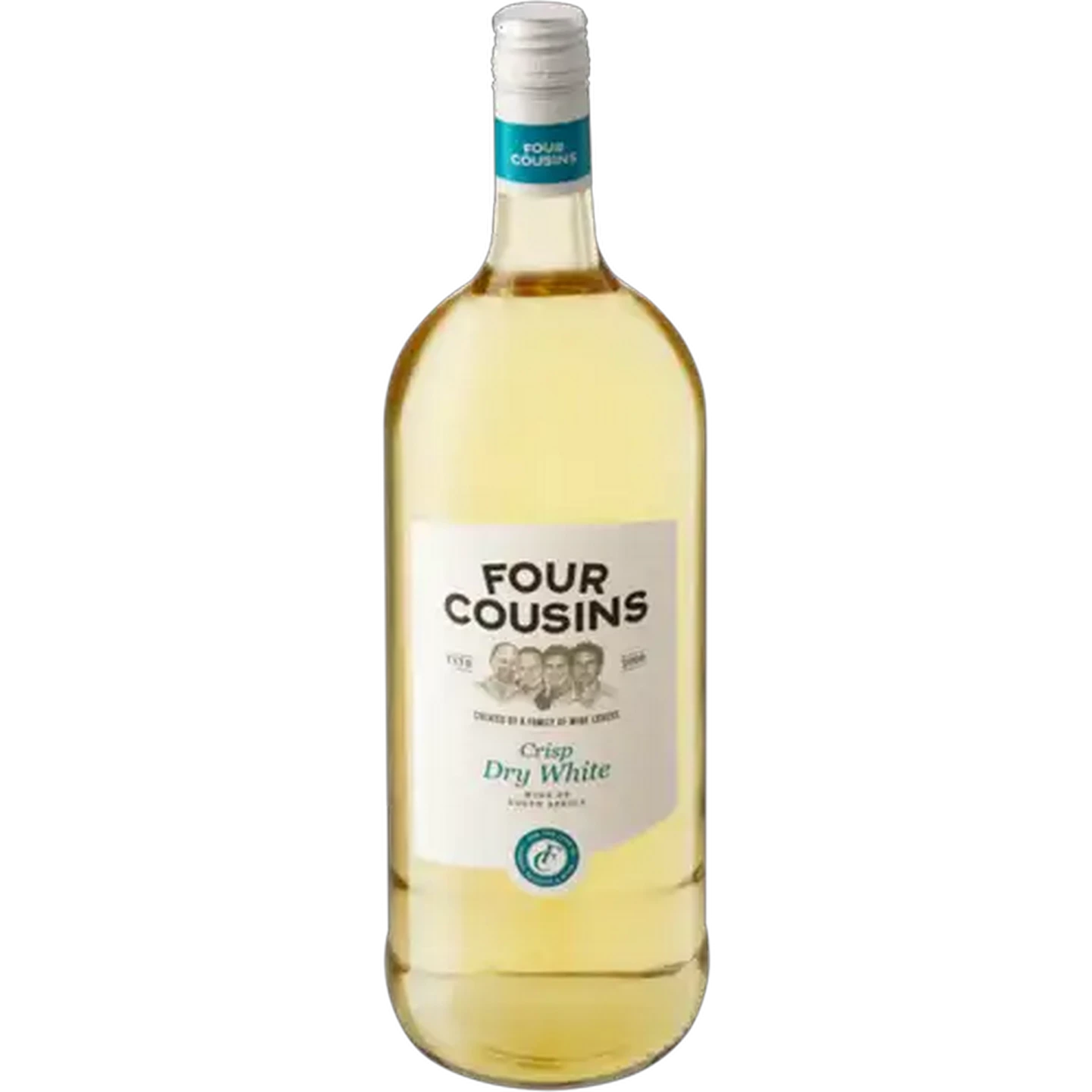 Image of Four Cousins Dry White Wine Bottle 1.5L