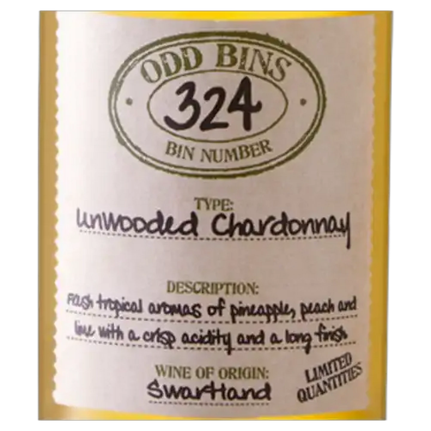 Image of Odd Bins 324 Chardonnay White Wine 750ml