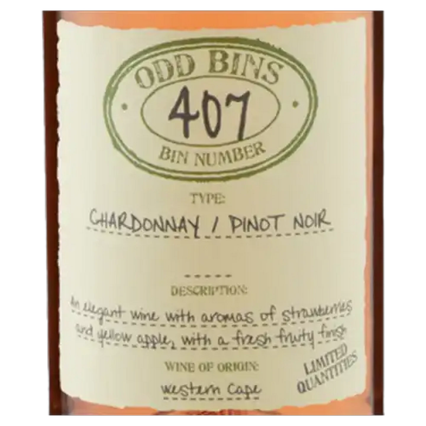 Image of Odd Bins 407 Chardonnay-Pinot Noir Rosé Wine 750ml