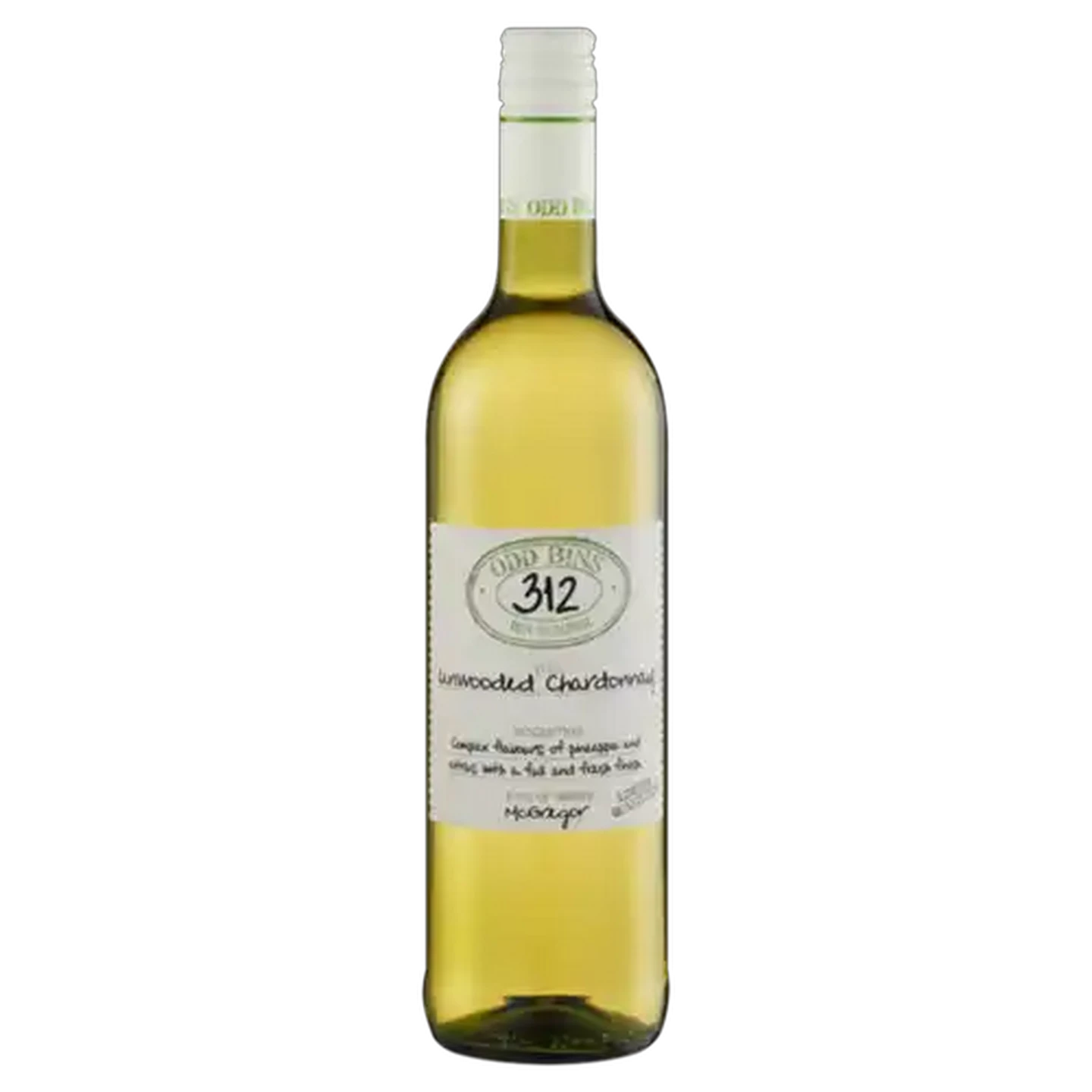 Image of Odd Bins 312 Unwooded Chardonnay White Wine 750ml