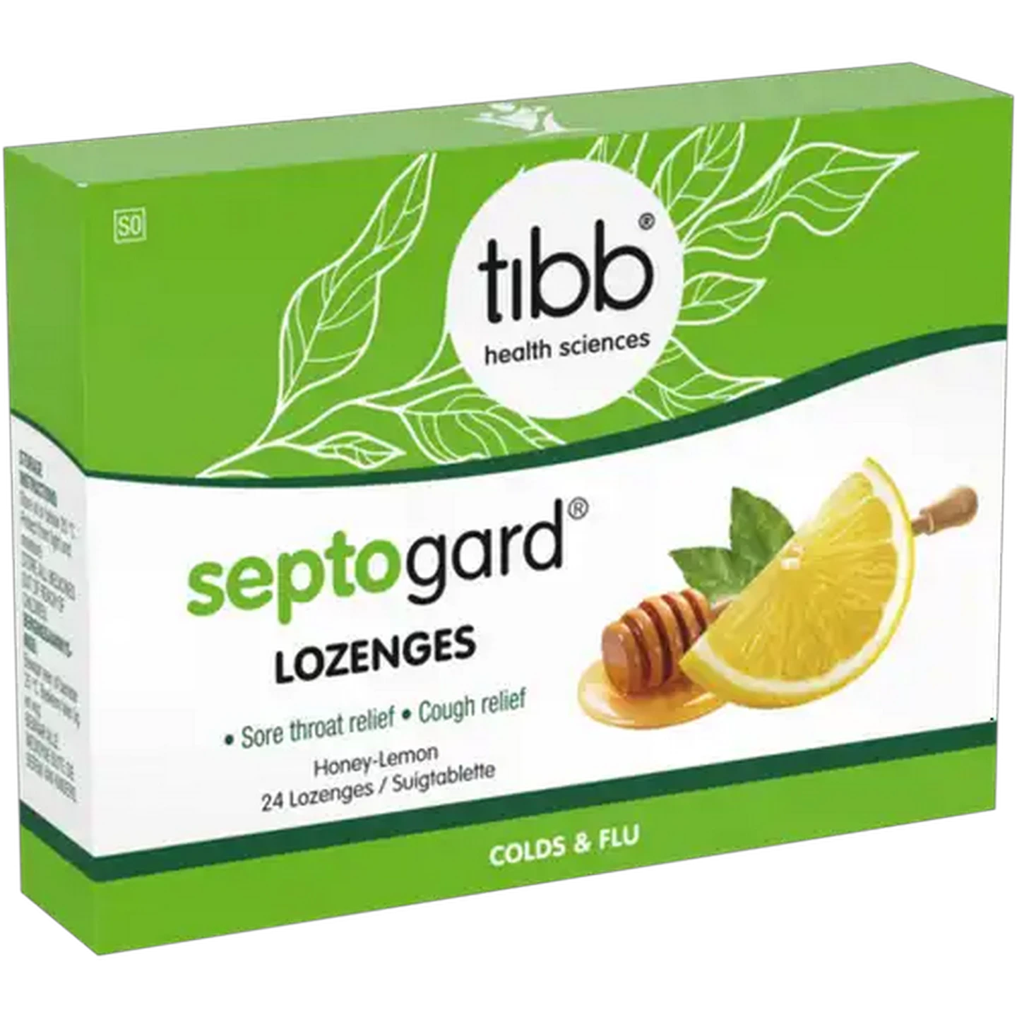 Image of Tibb Septogard Honey Lemon Lozenges 24 Pack