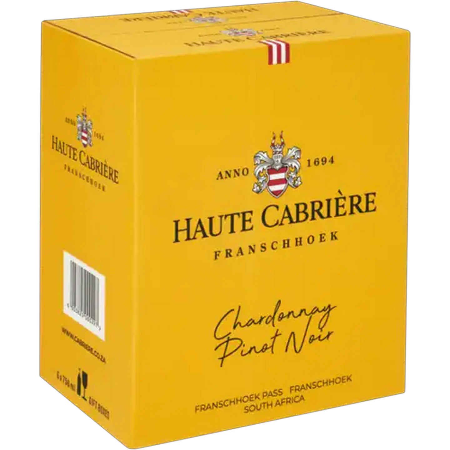 Image of Haute Cabrière Chardonnay Pinot Noir White Wine Bottles 6 x 750ml