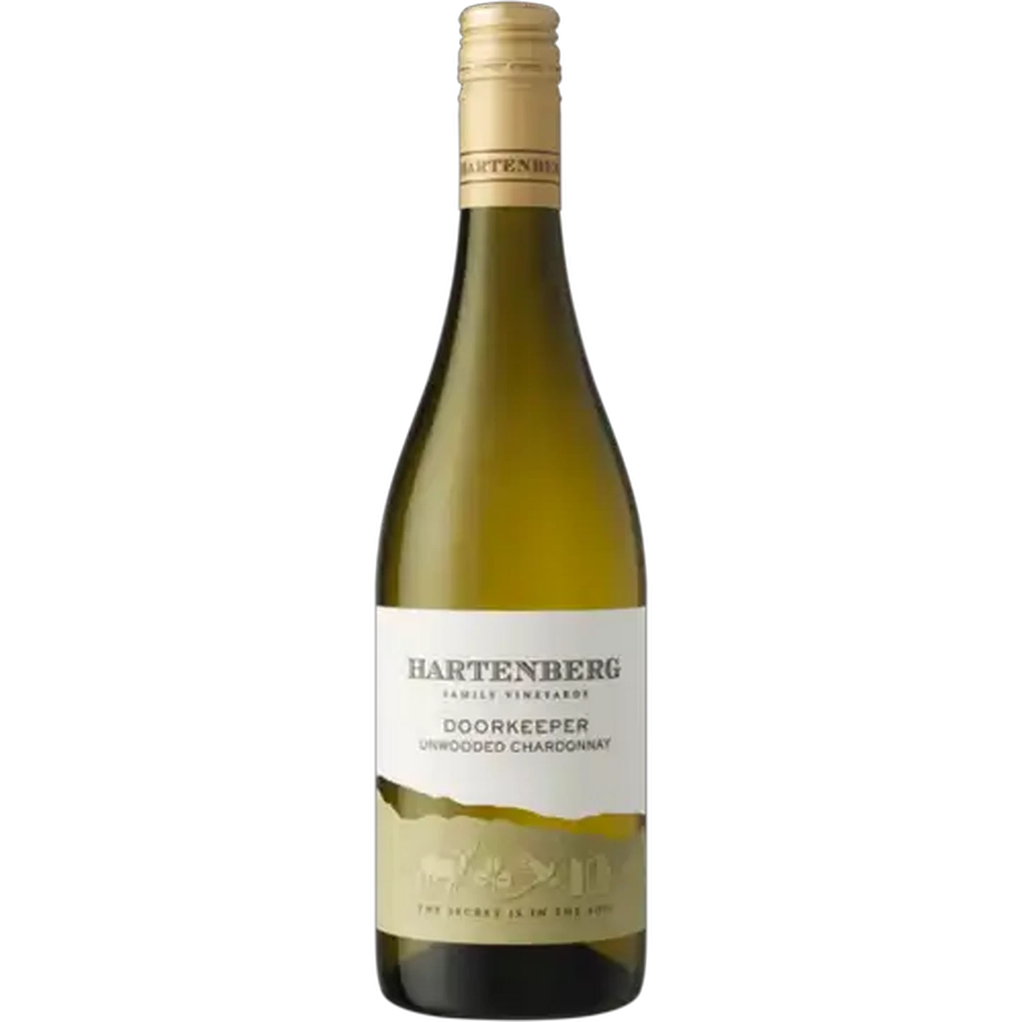 Image of Hartenberg Doorkeeper Unwooded Chardonnay White Wine Bottle 750ml