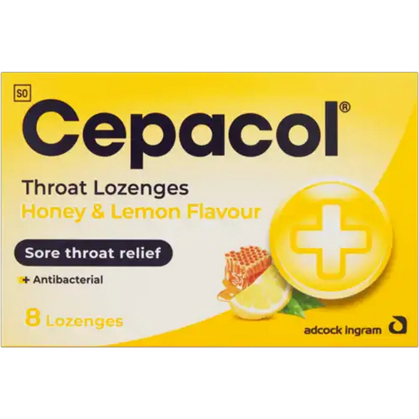 Image of Cepacol Honey & Lemon Flavour Throat Lozenges 8 Pack