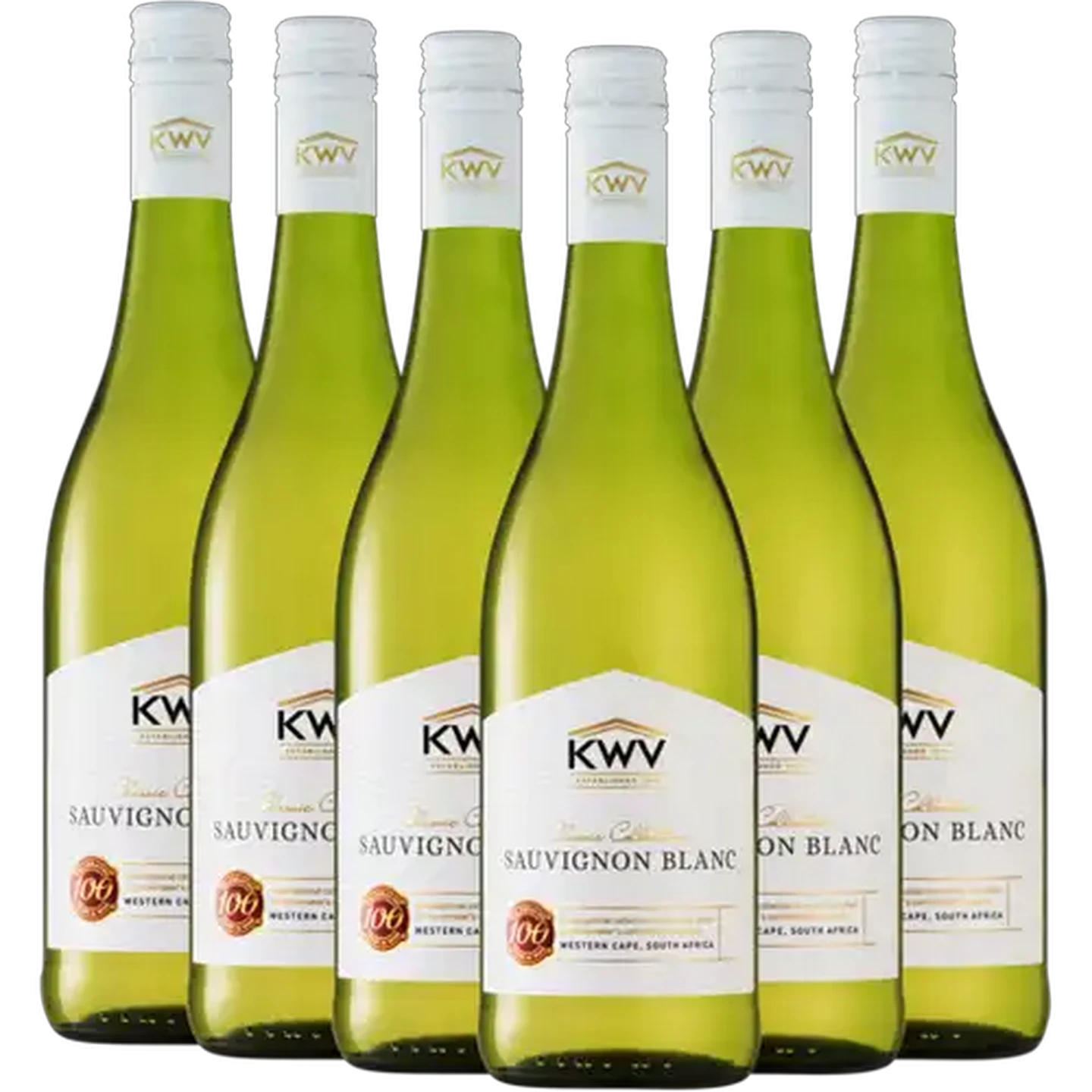Image of KWV Classic Collection Sauvignon Blanc White Wine Bottles 6 x 750ml