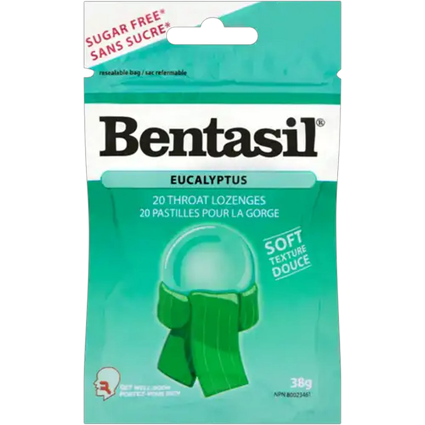 Image of Bentasil Eucalyptus Soft Lozenges 20 Pack