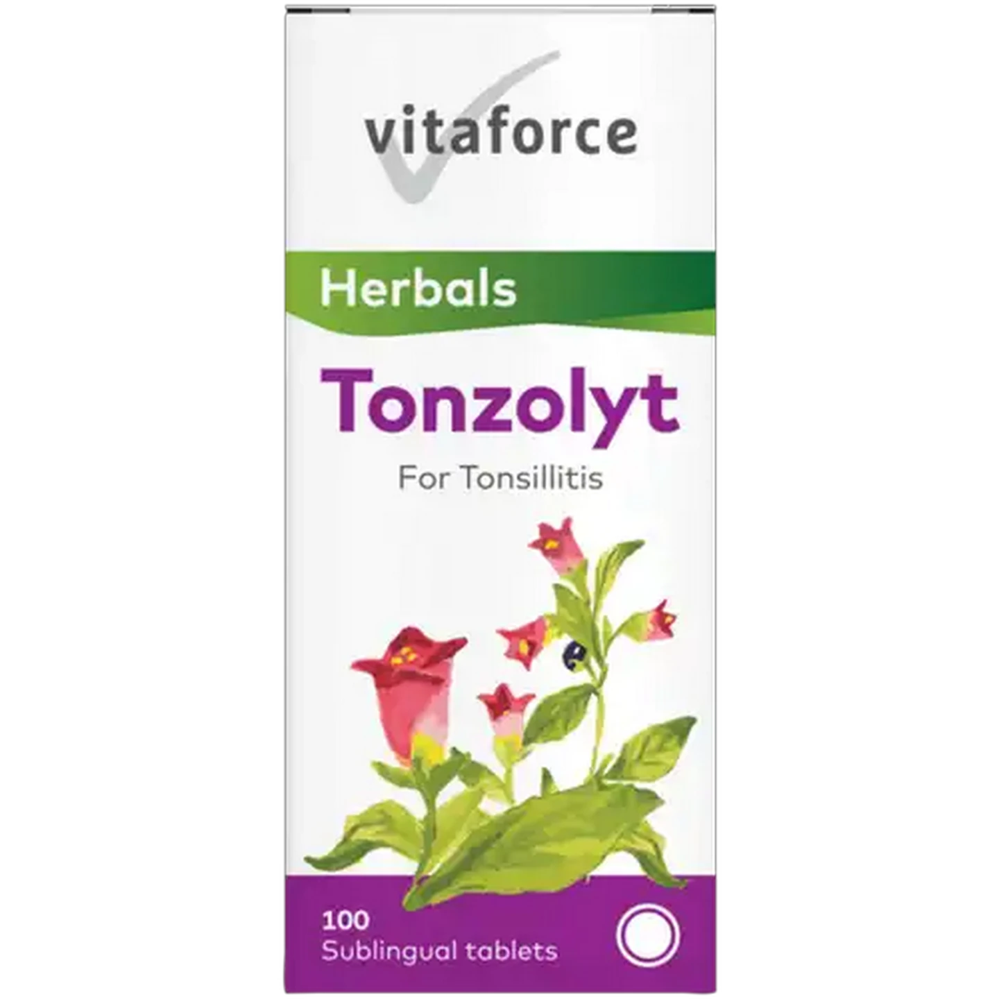 Image of Vitaforce Tonzolyt Tonsillitis Sublingual Tablets 100 Pack