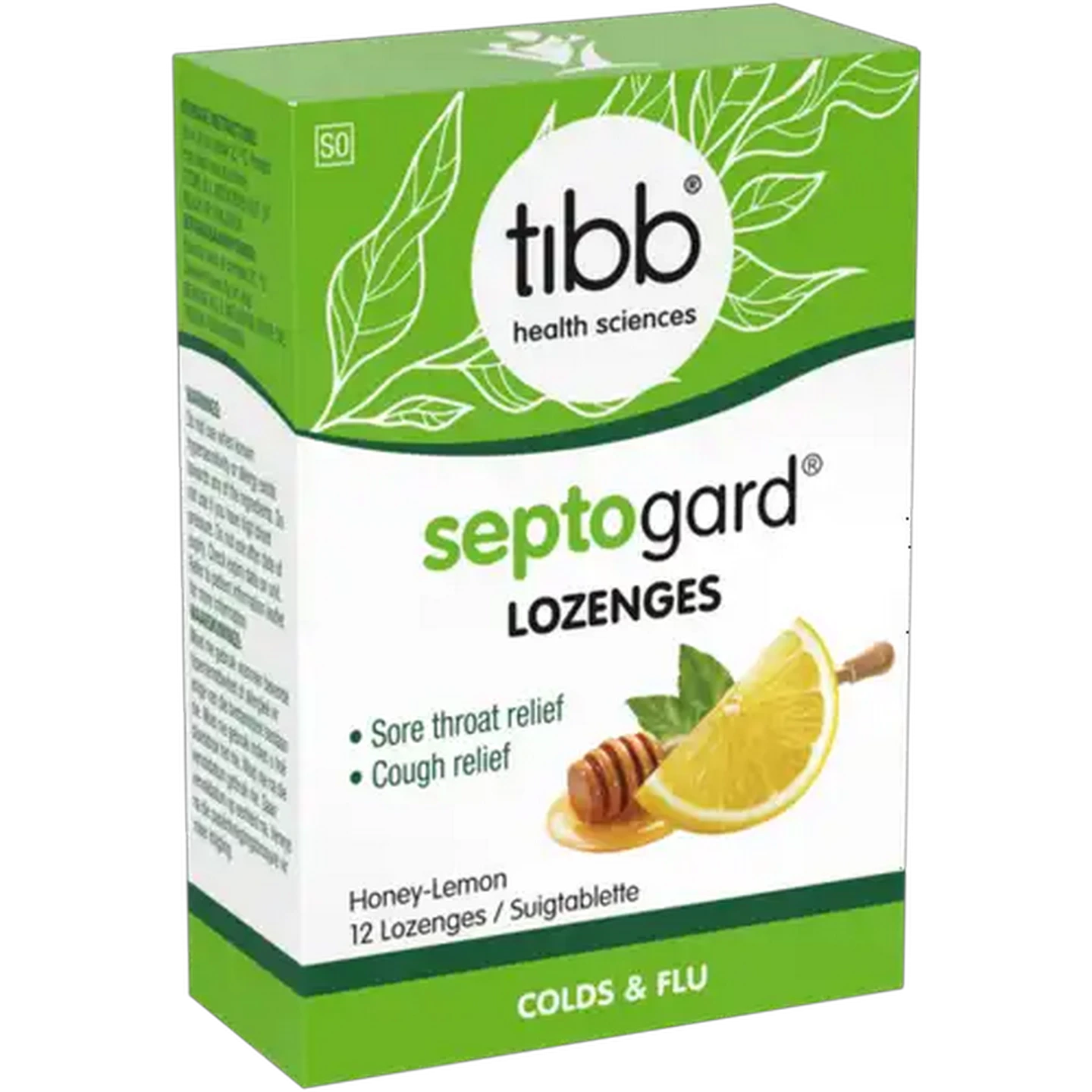 Image of Tibb Septogard Honey-Lemon Lozenges 12-Pack