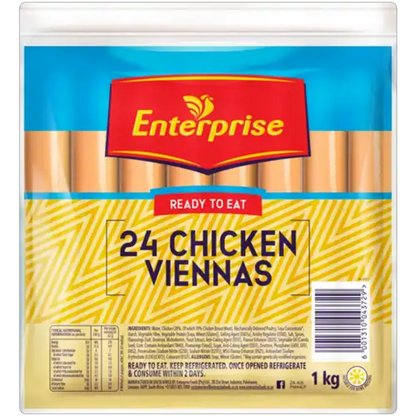 Image of Enterprise Ready To Eat Chicken Viennas 24 Pack