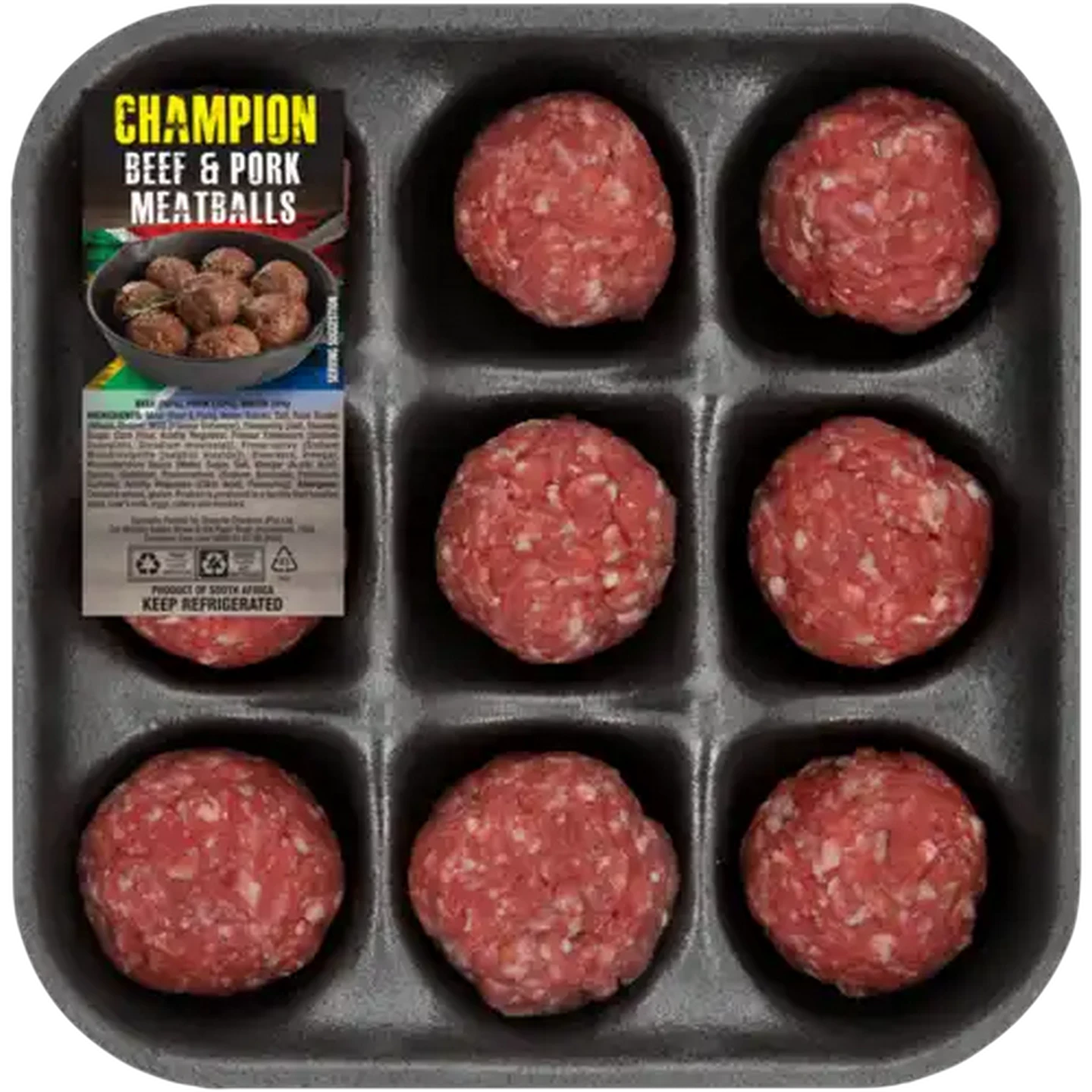 Image of Championship Beef & Pork Meatballs Per KG