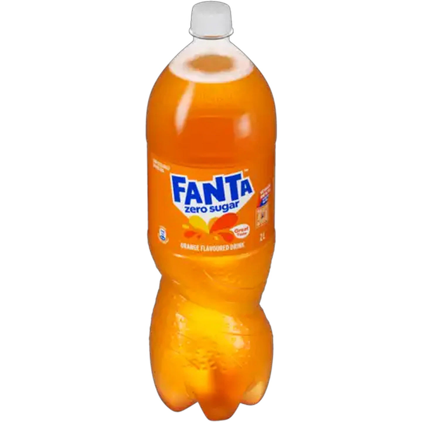 Image of Fanta Orange Flavoured Sparkling Zero Sugar Soft Drink Bottle 2L