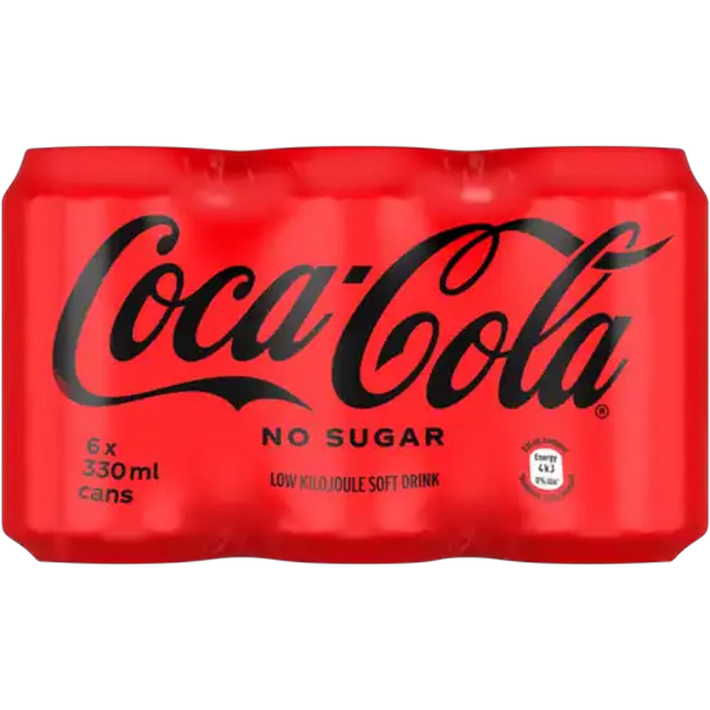 Image of Coca-Cola No Sugar Soft Drink Cans 6 x 330ml