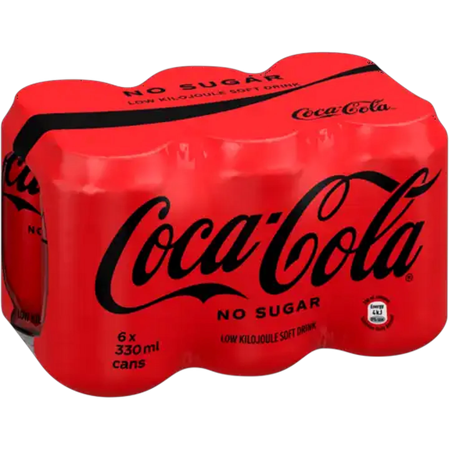 Image of Coca-Cola No Sugar Soft Drink Cans 6 x 330ml