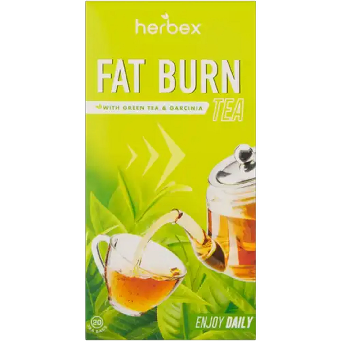 Image of Herbex Fat Burn Tea Bags 20 Pack