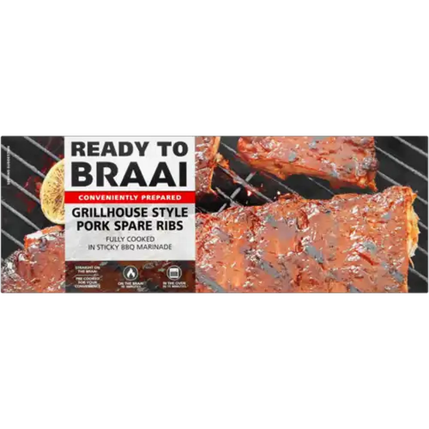 Image of Ready To Braai Grillhouse Style Pork Spare Ribs Per kg