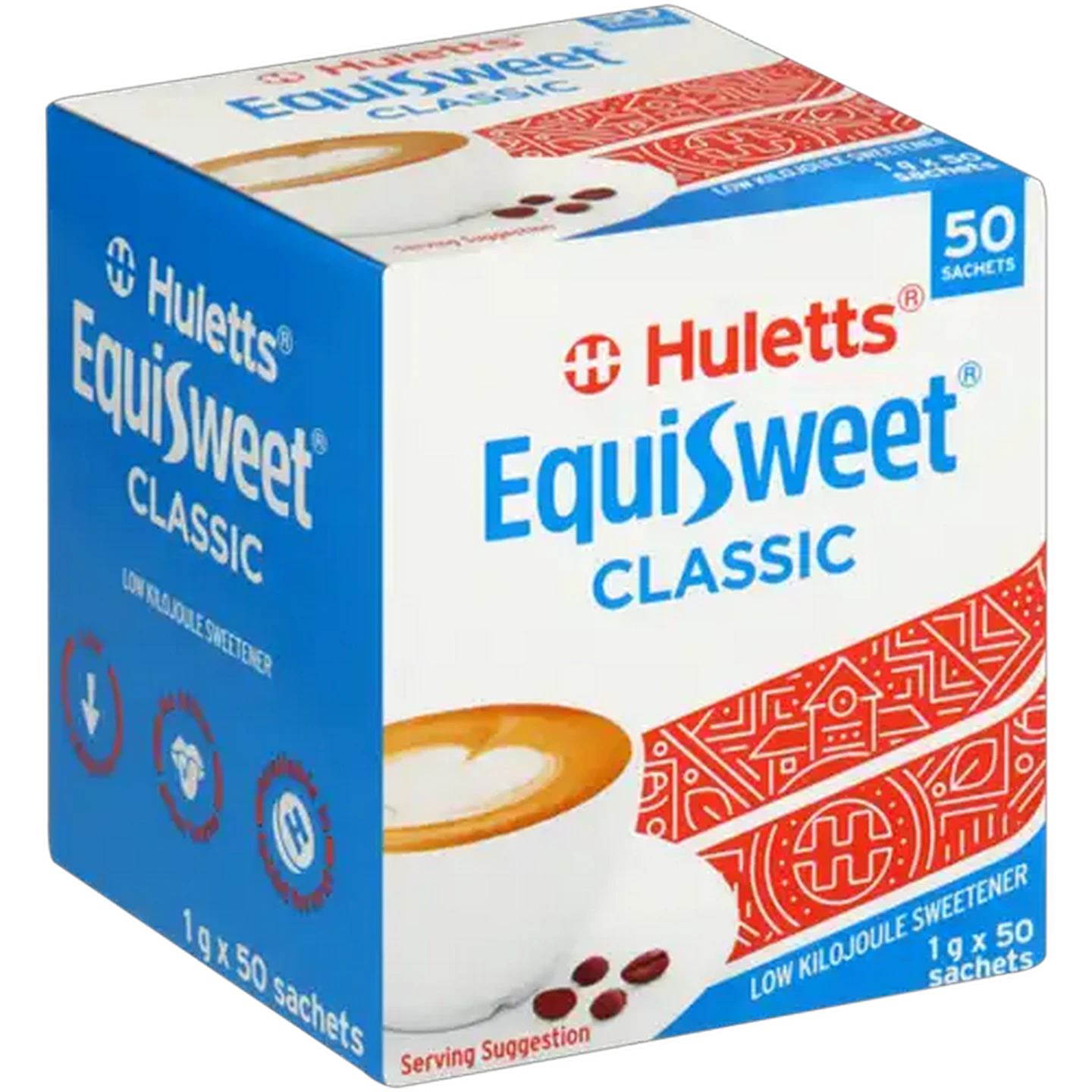 Image of Huletts EquiSweet Classic Low Kilojoule Sweetener Sachets 50 Pack