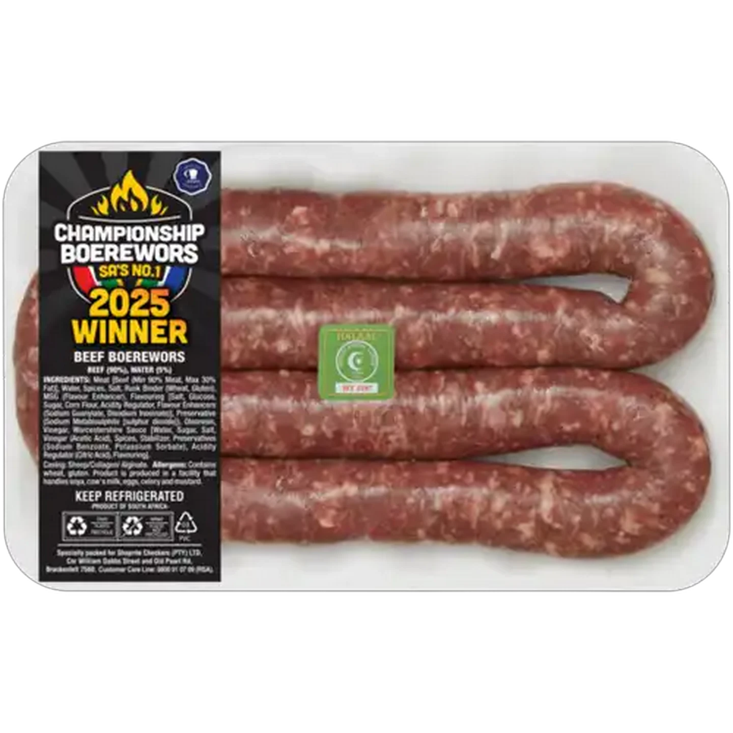 Image of Championship Boerewors 2025 Beef Boerewors Per KG