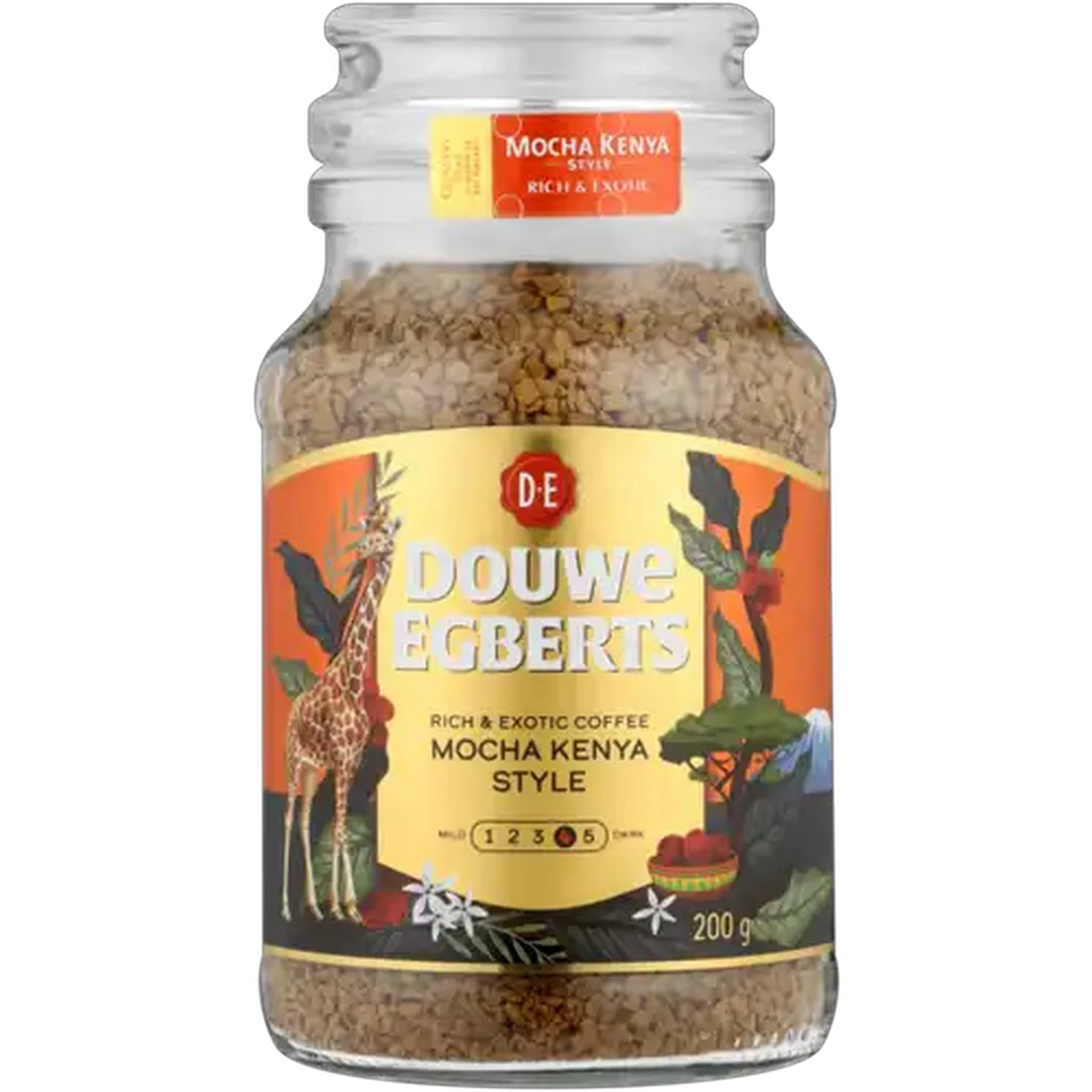 Image of Douwe Egberts Mocha Kenya Style Instant Coffee 200g