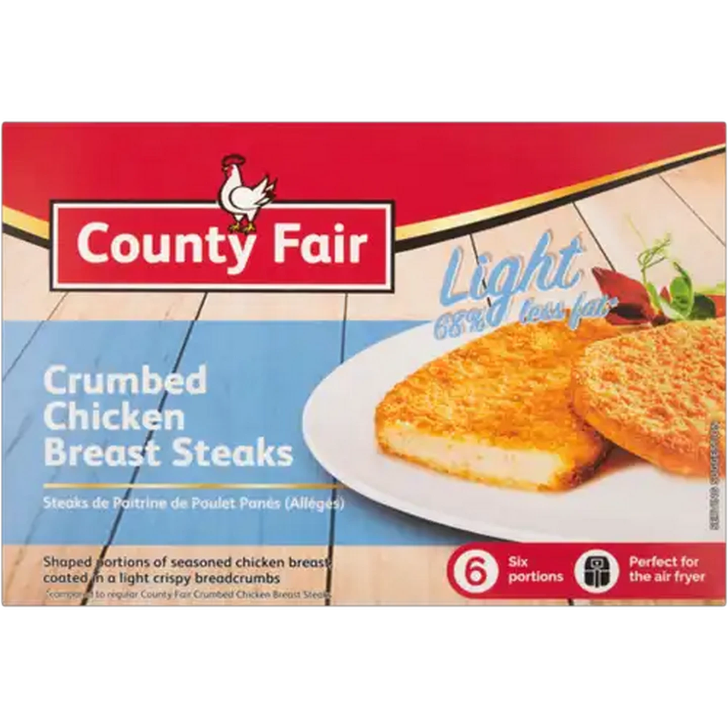Image of County Fair Frozen Light Crumbed Chicken Breast Steaks 400g