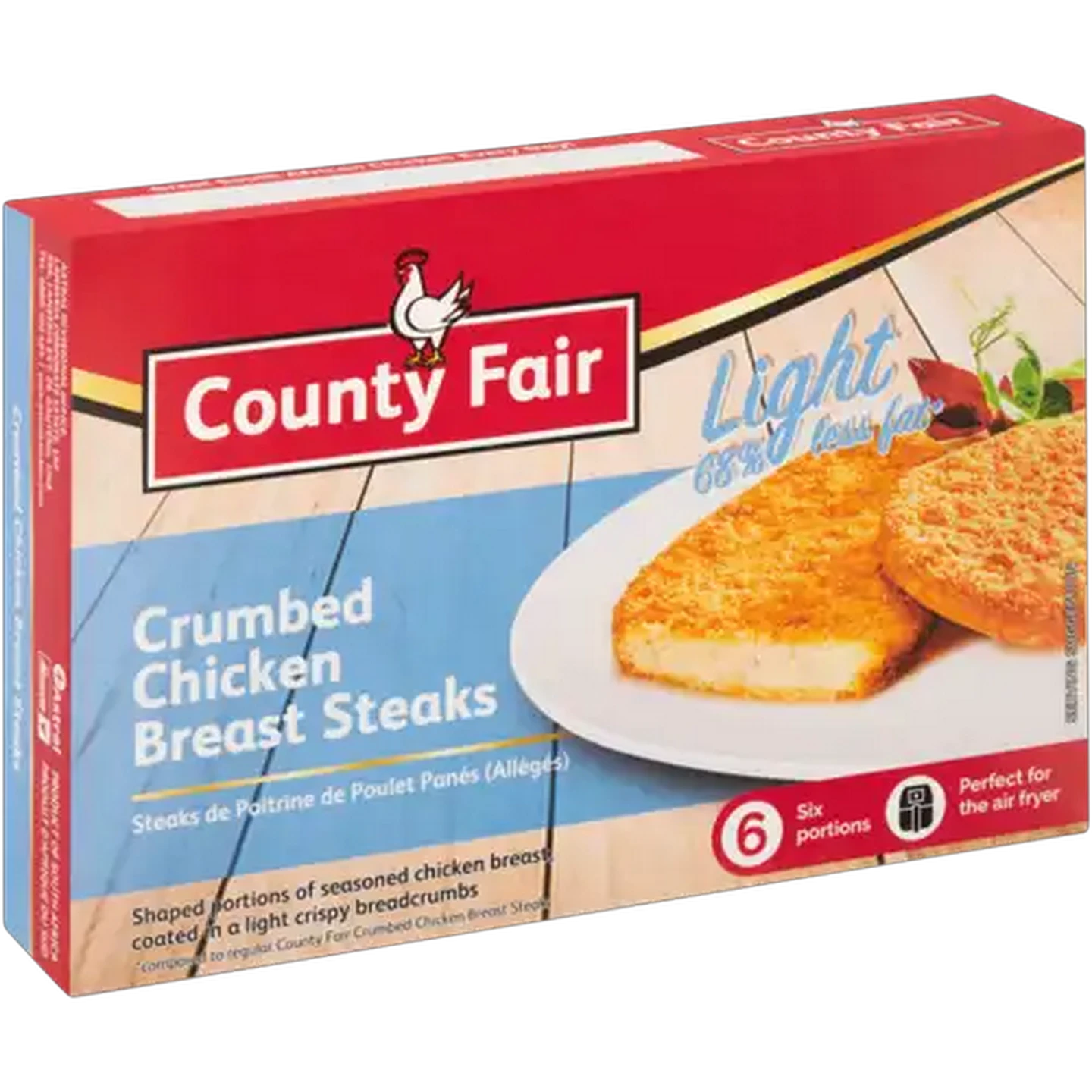 Image of County Fair Frozen Light Crumbed Chicken Breast Steaks 400g