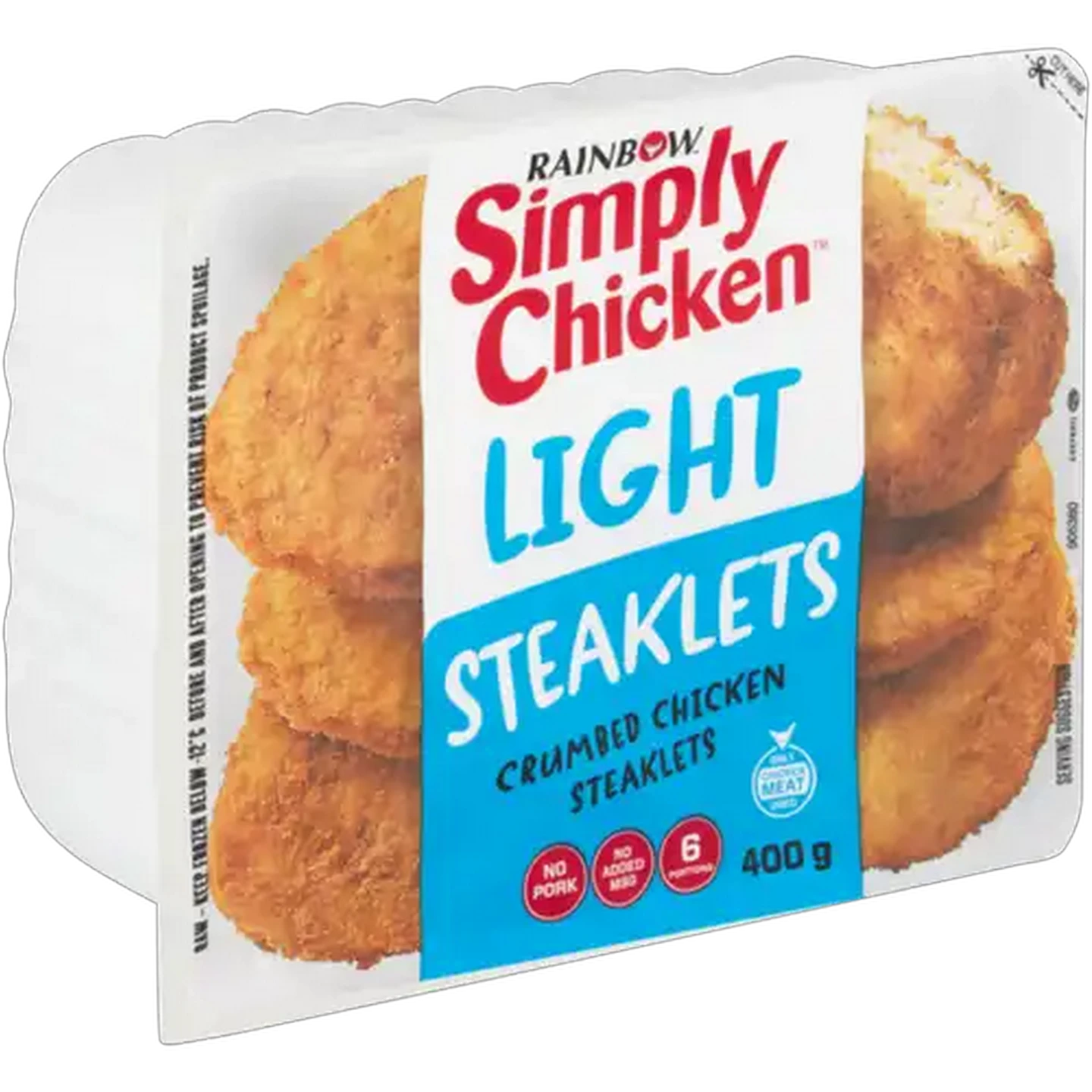 Image of RAINBOW Simply Chicken Frozen Light Steaklets 400g